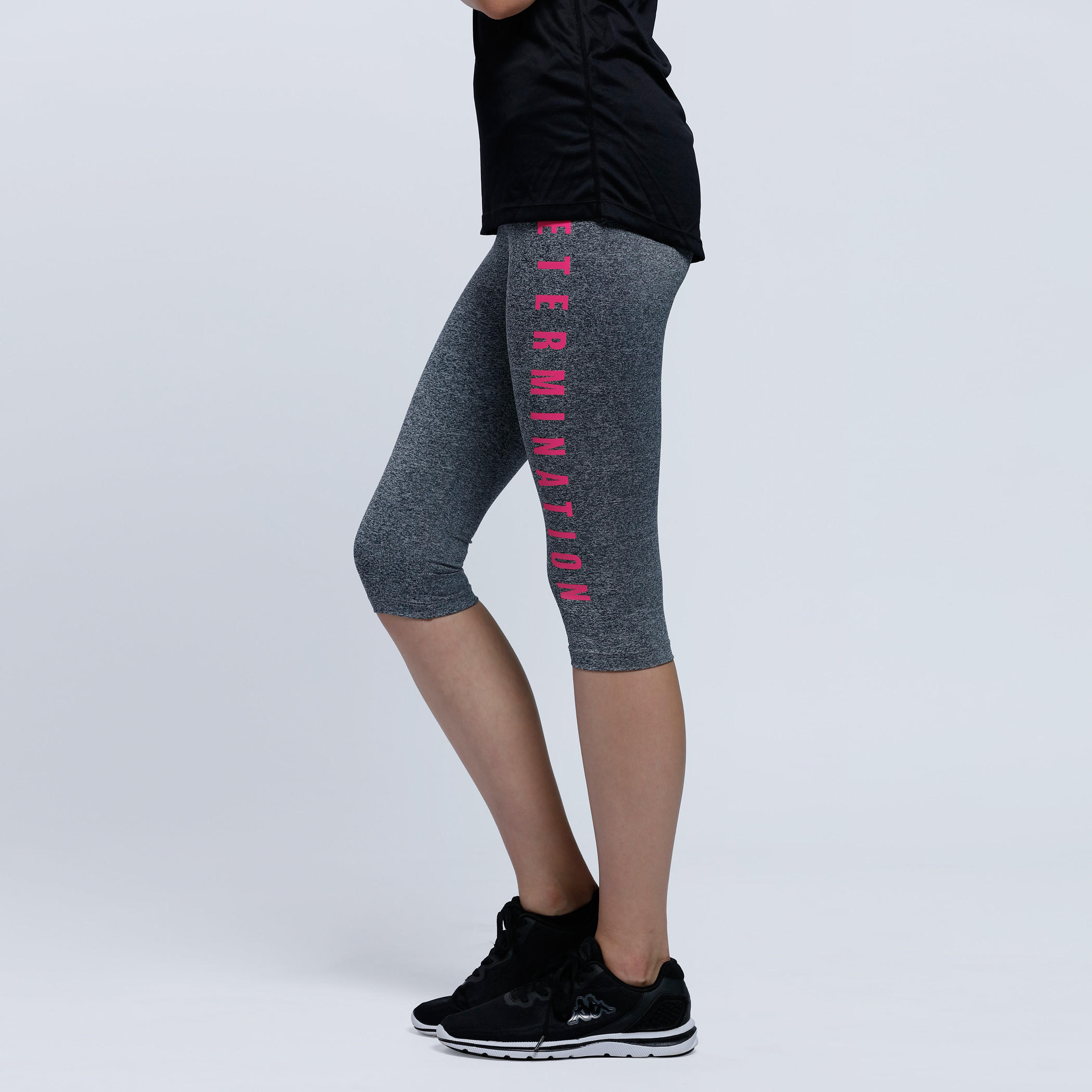 Knee Length Leggings with Elasticised Waistband-women-clothing-sportswearandactivewear-bottoms-image-3