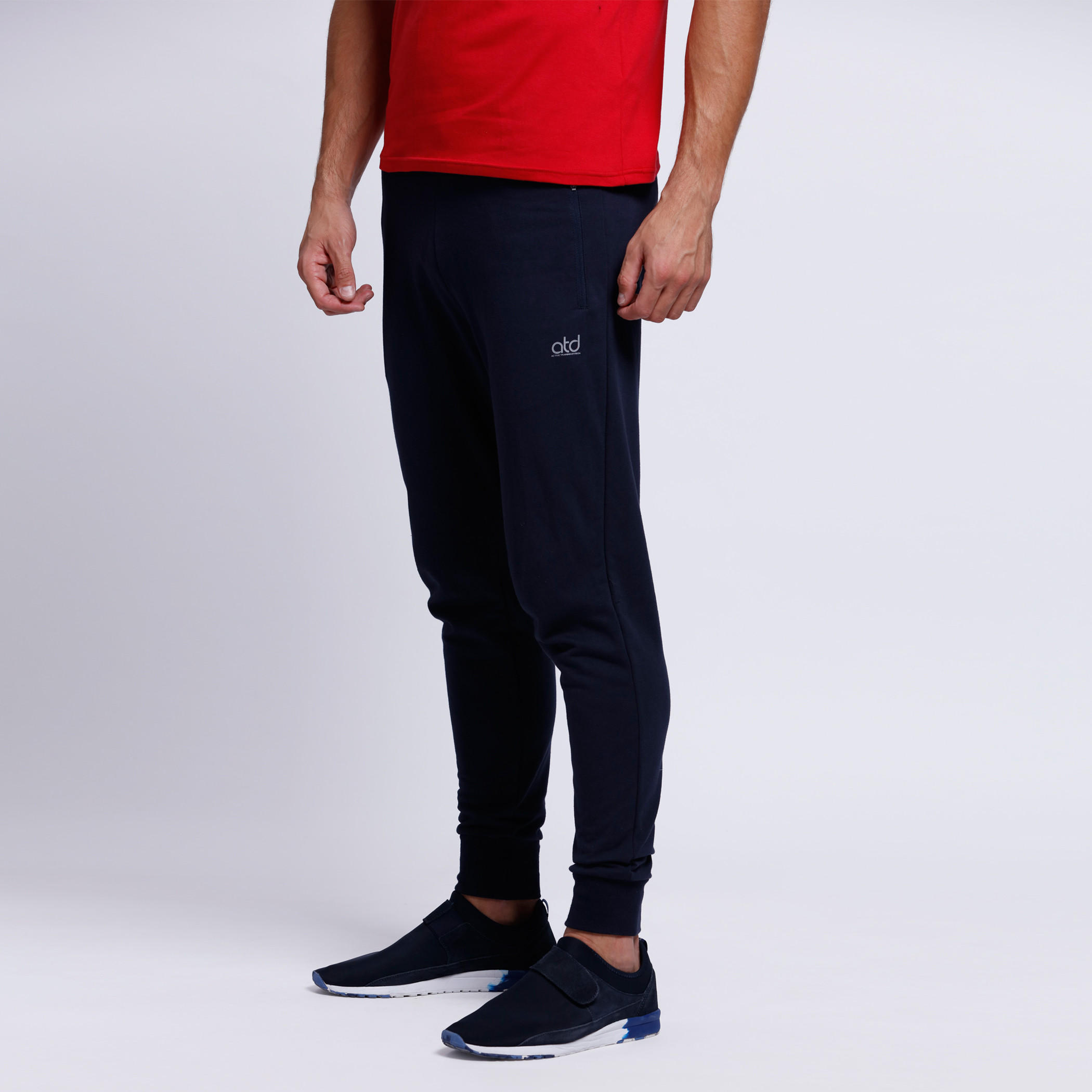 Printed Full Length Joggers with Elasticised Waistband-men-clothing-sportswearandactivewear-bottoms-image-3