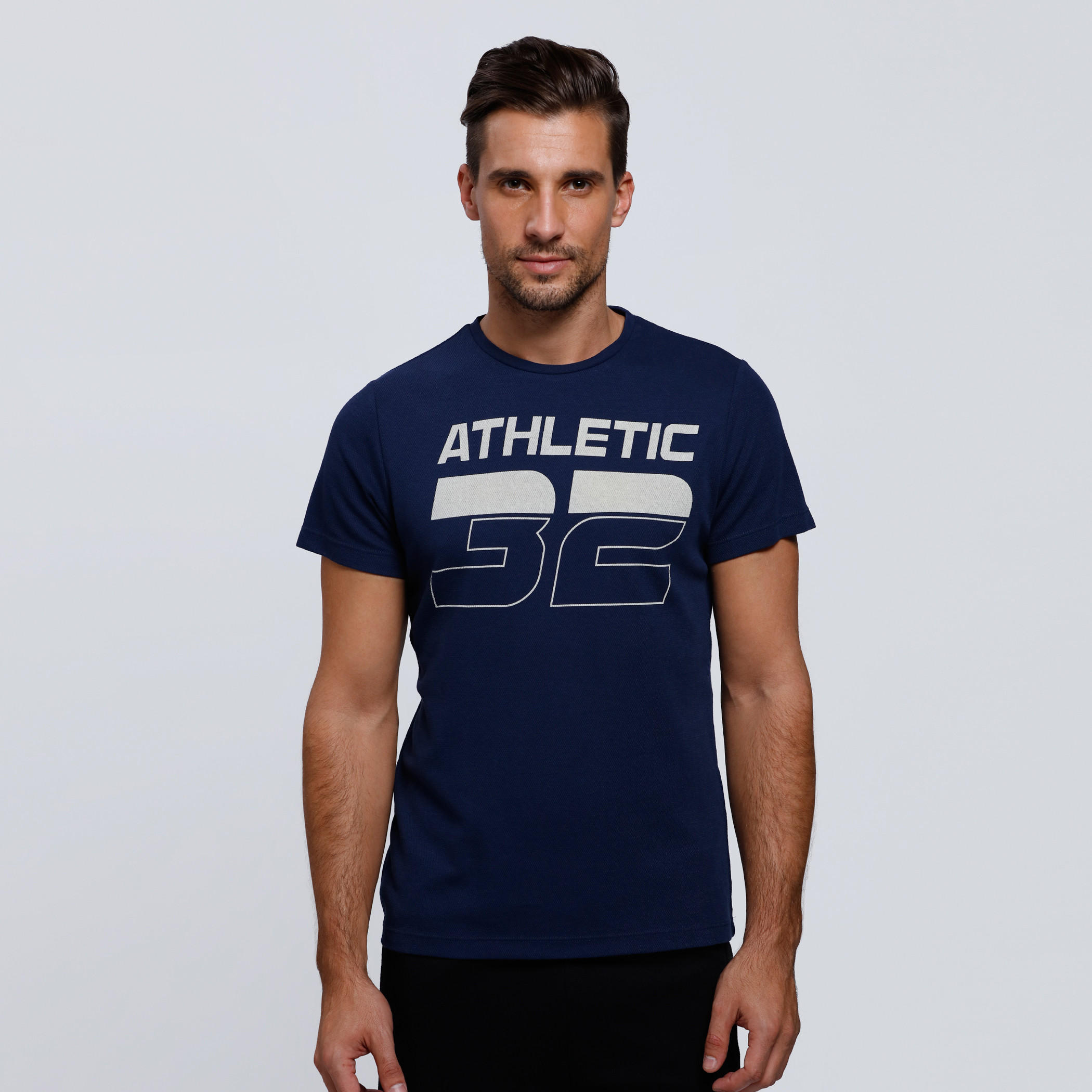 Printed T-Shirt with Crew Neck and Short Sleeves-men-clothing-tshirtsandpolos-tshirts-image-1