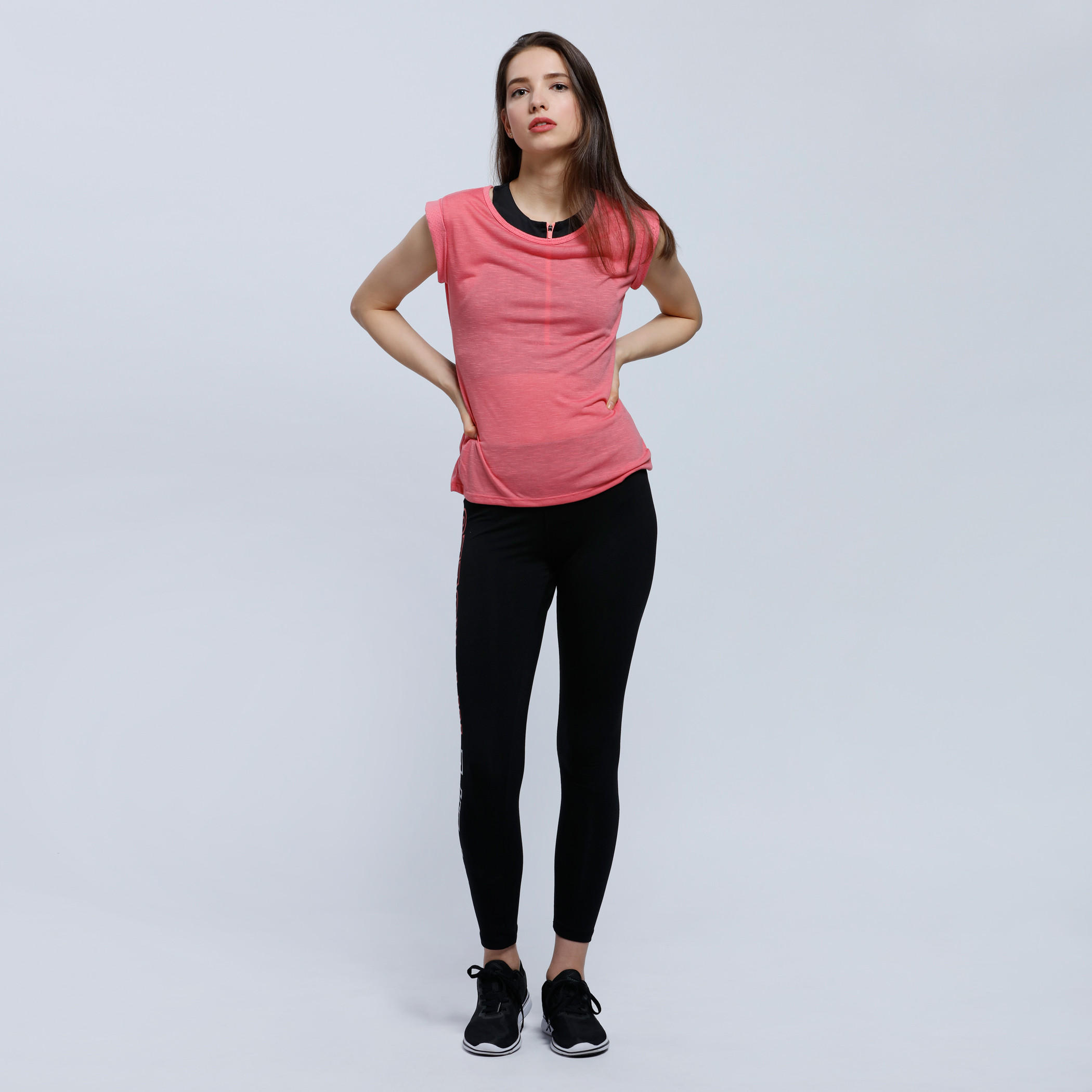 Cap Sleeves Top with Round Neck-women-clothing-tshirts-image-1