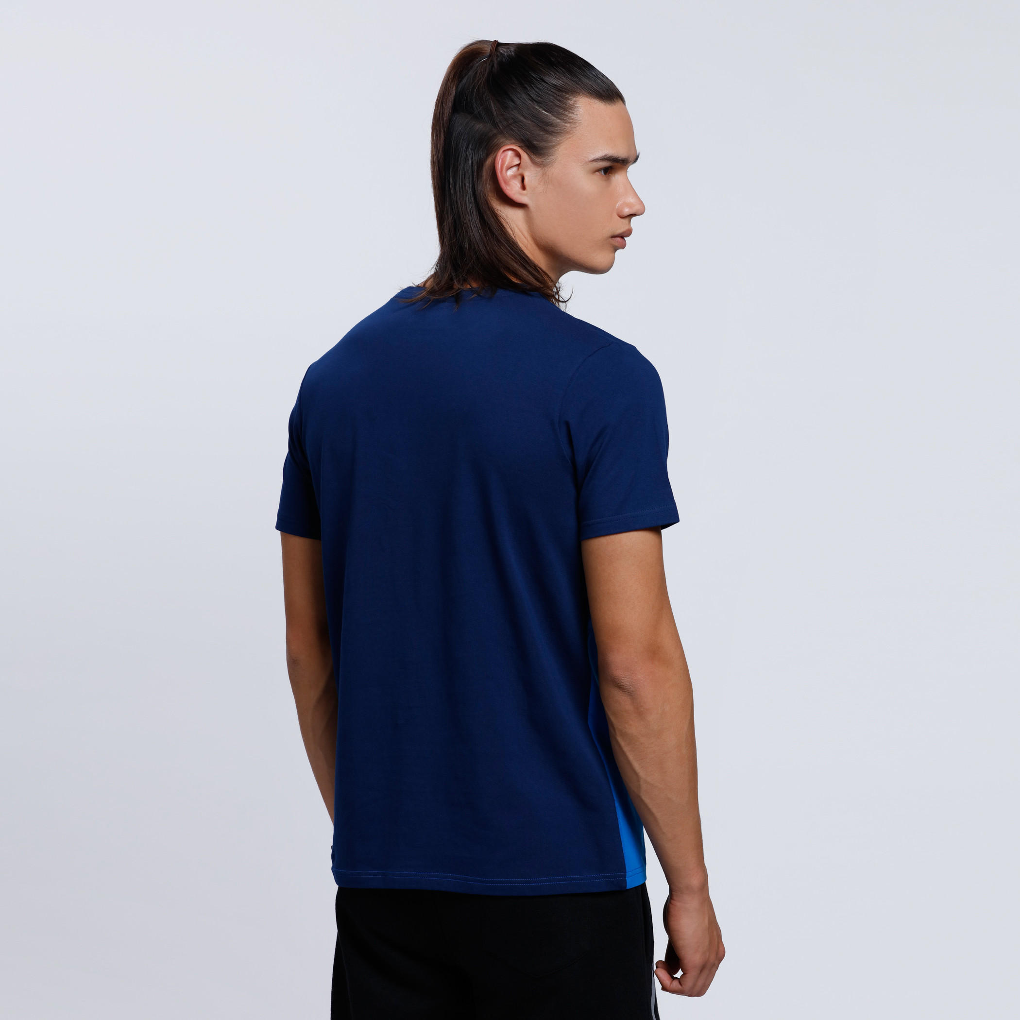 Printed Round Neck T-Shirt with Short Sleeves-men-clothing-sportswearandactivewear-tshirtsandpolos-image-4