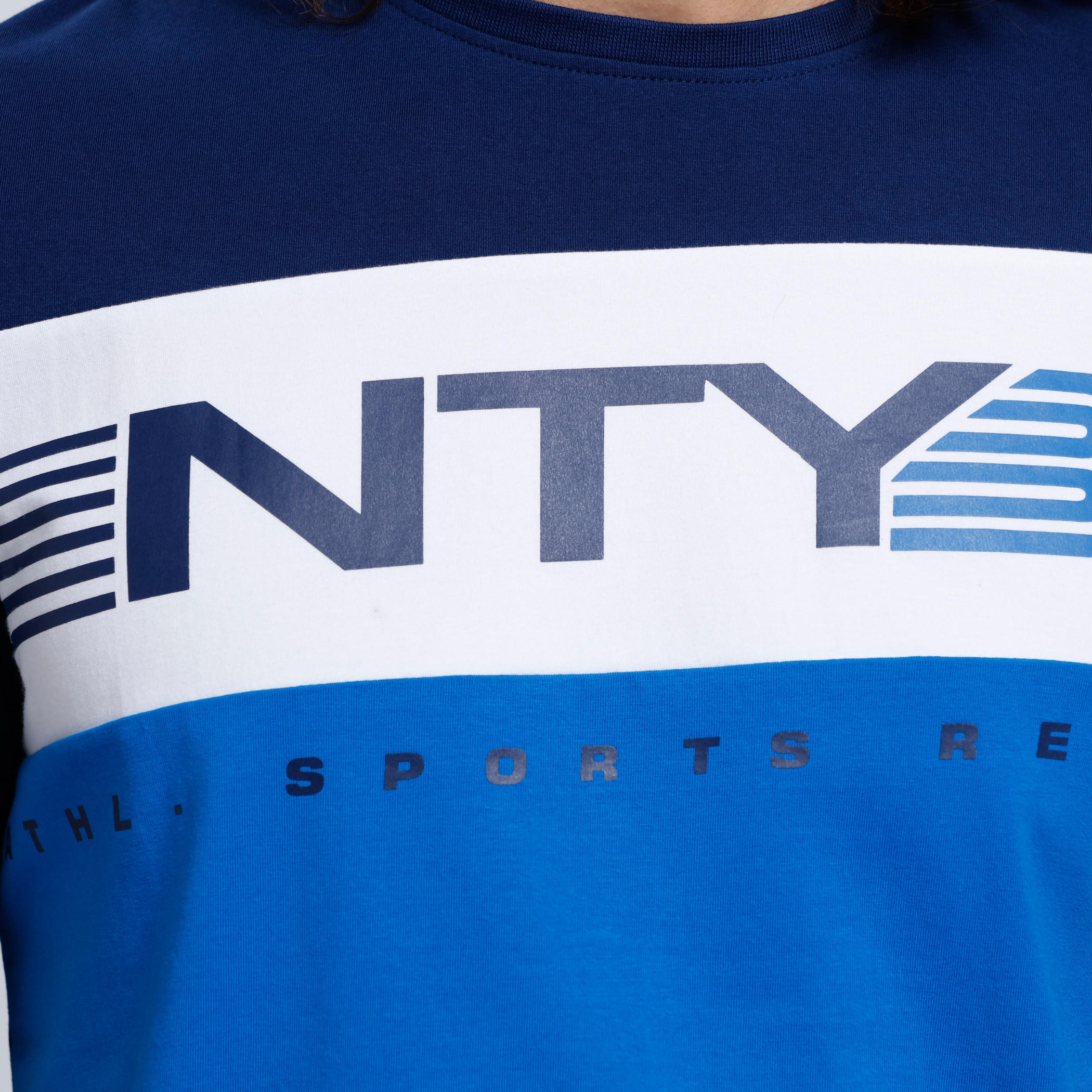 Printed Round Neck T-Shirt with Short Sleeves-men-clothing-sportswearandactivewear-tshirtsandpolos-image-2