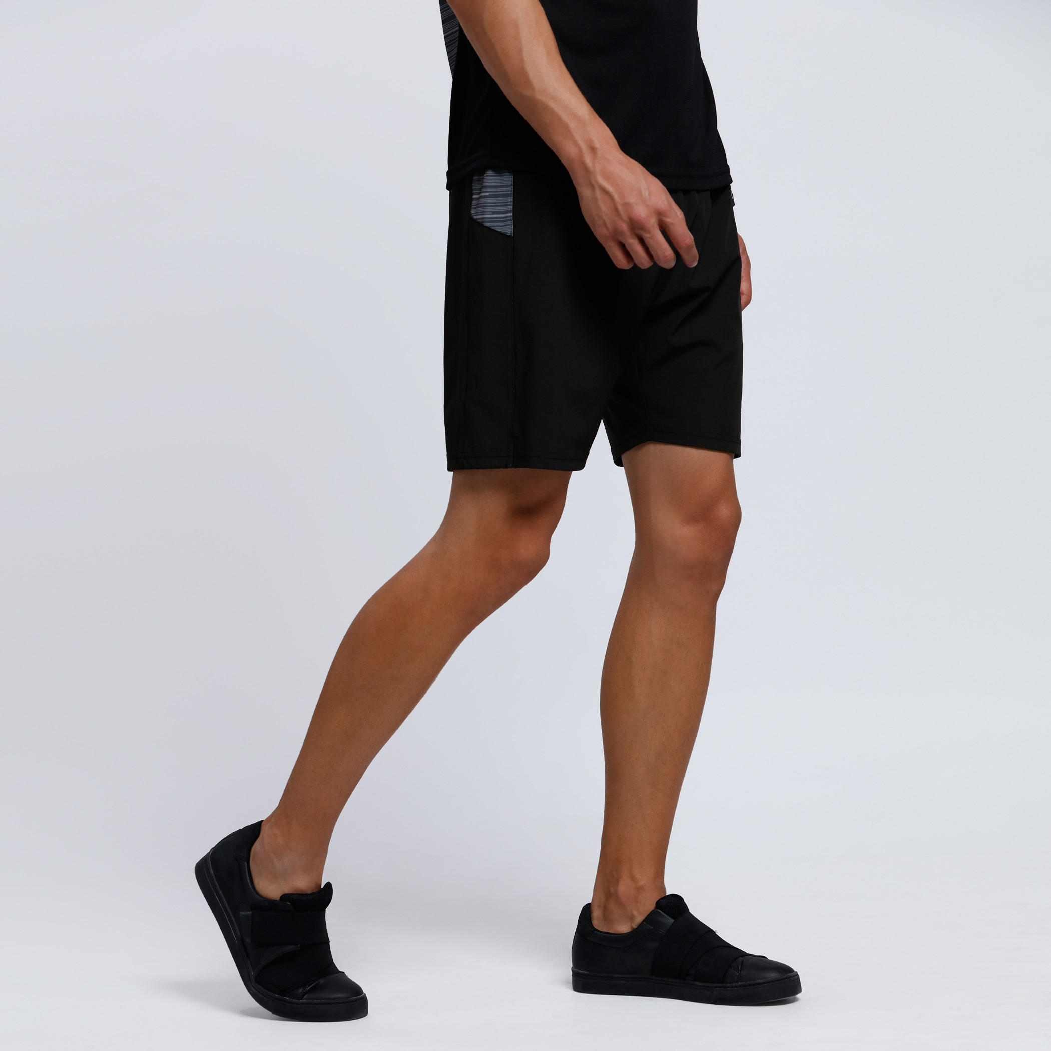 Printed Shorts with Elasticised Waistband-men-clothing-sportswearandactivewear-bottoms-image-3