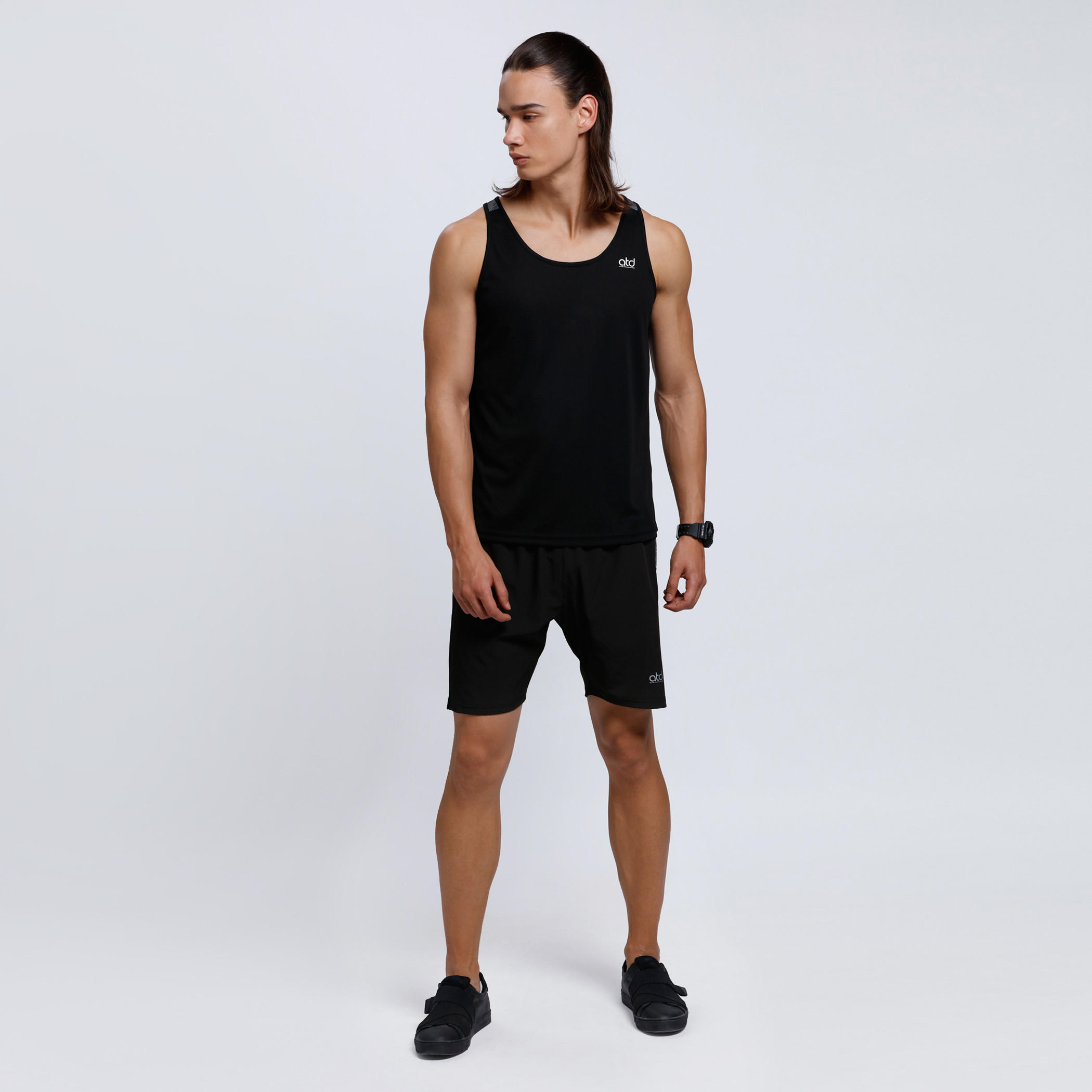 Printed Shorts with Elasticised Waistband-men-clothing-sportswearandactivewear-bottoms-image-5