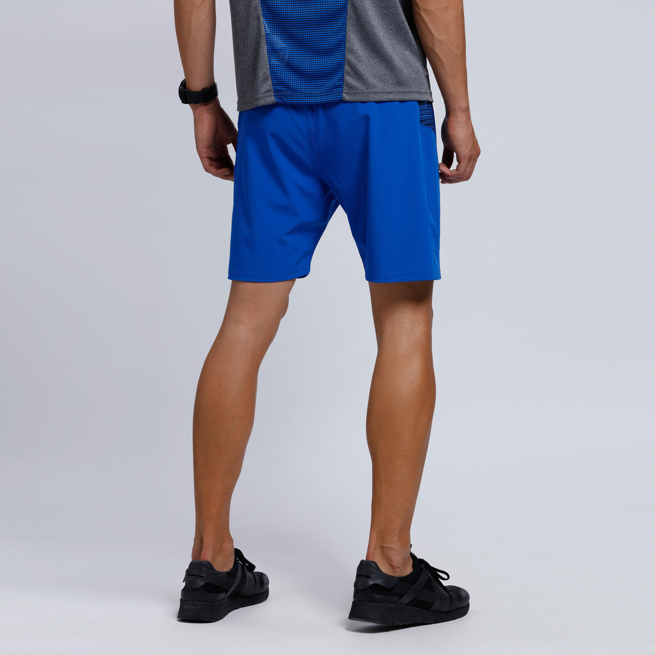 Knee Length Shorts with Elasticised Waistband-men-clothing-sportswearandactivewear-bottoms-image-2