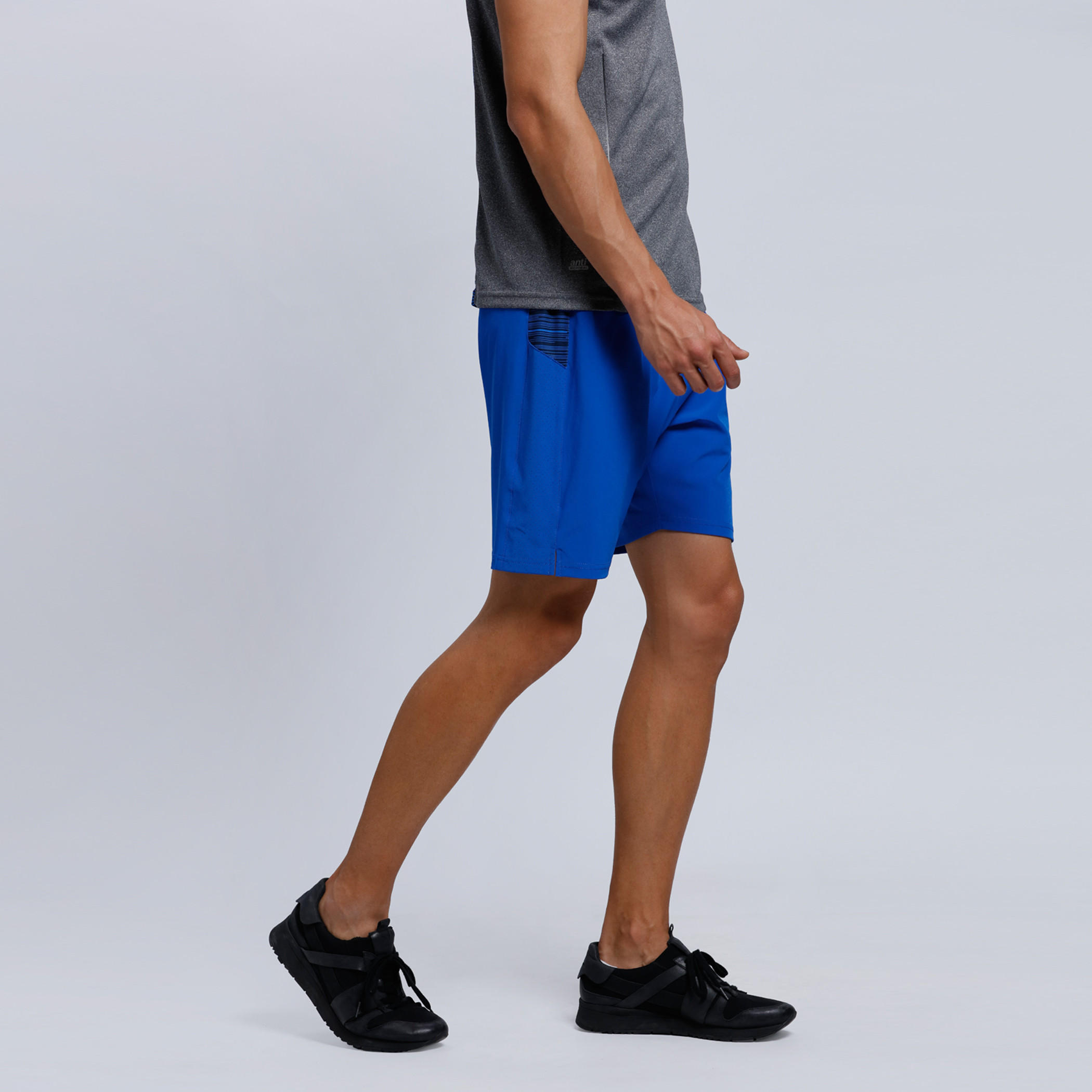 Knee Length Shorts with Elasticised Waistband-men-clothing-sportswearandactivewear-bottoms-image-3