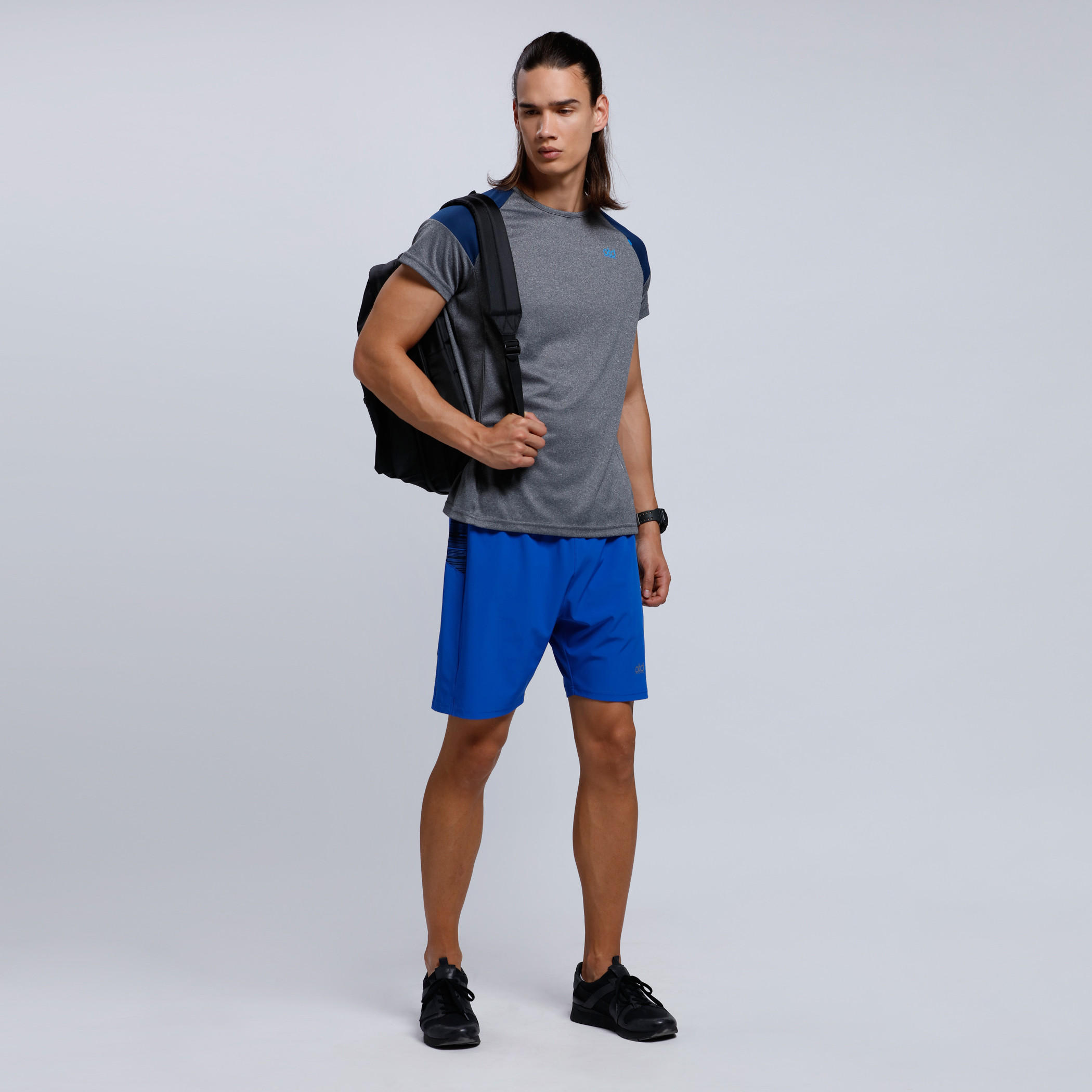 Knee Length Shorts with Elasticised Waistband-men-clothing-sportswearandactivewear-bottoms-image-5