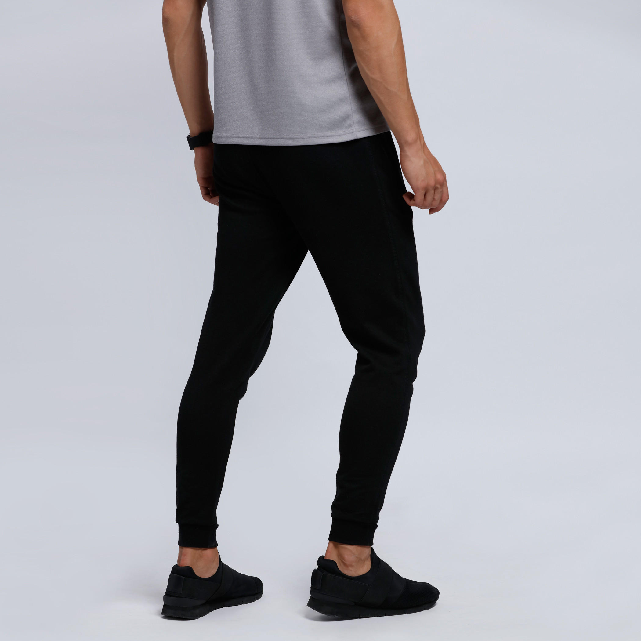 Full Length Jog Pants with Pocket Detail and Elasticised Waistband-men-clothing-sportswearandactivewear-bottoms-image-2