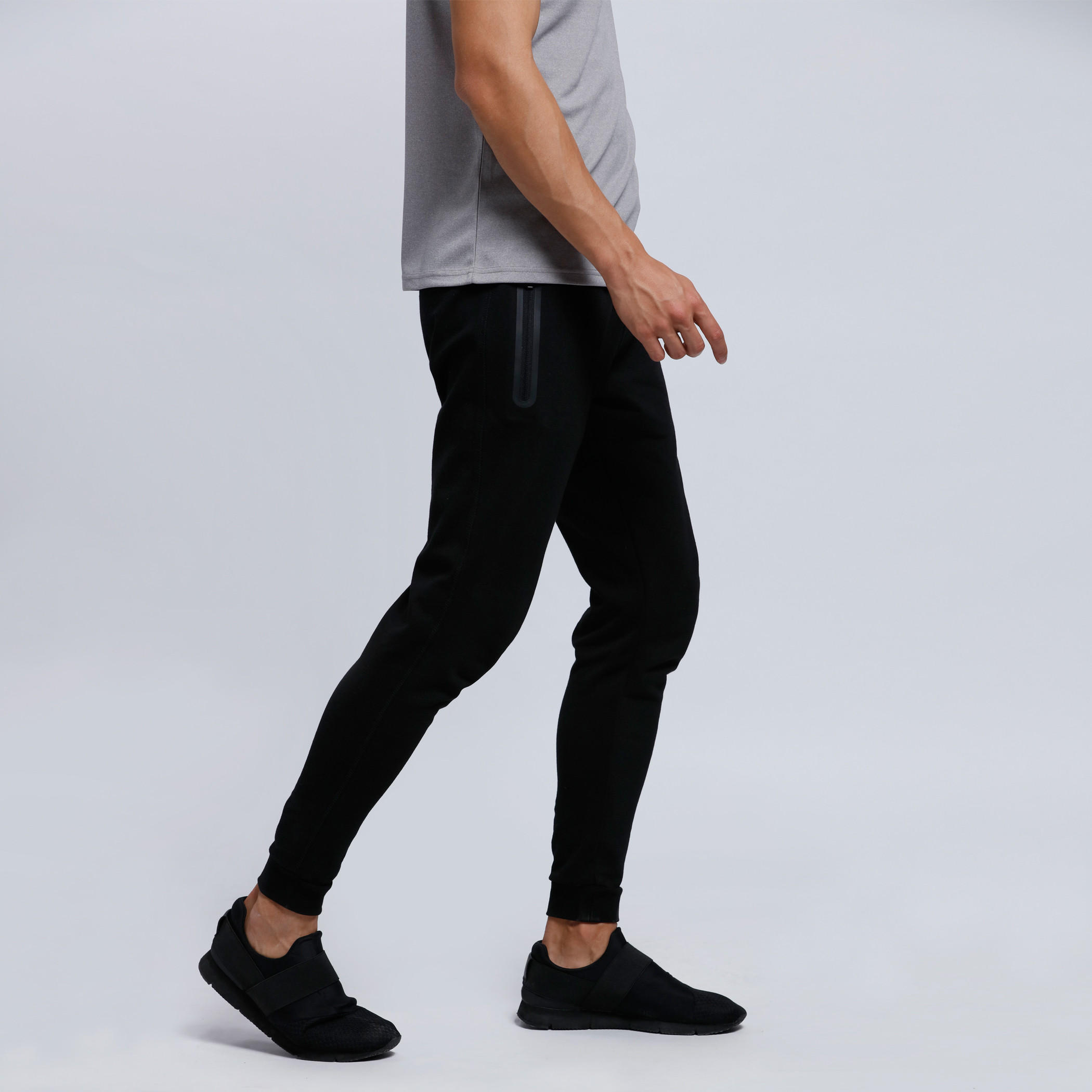 Full Length Jog Pants with Pocket Detail and Elasticised Waistband-men-clothing-sportswearandactivewear-bottoms-image-3