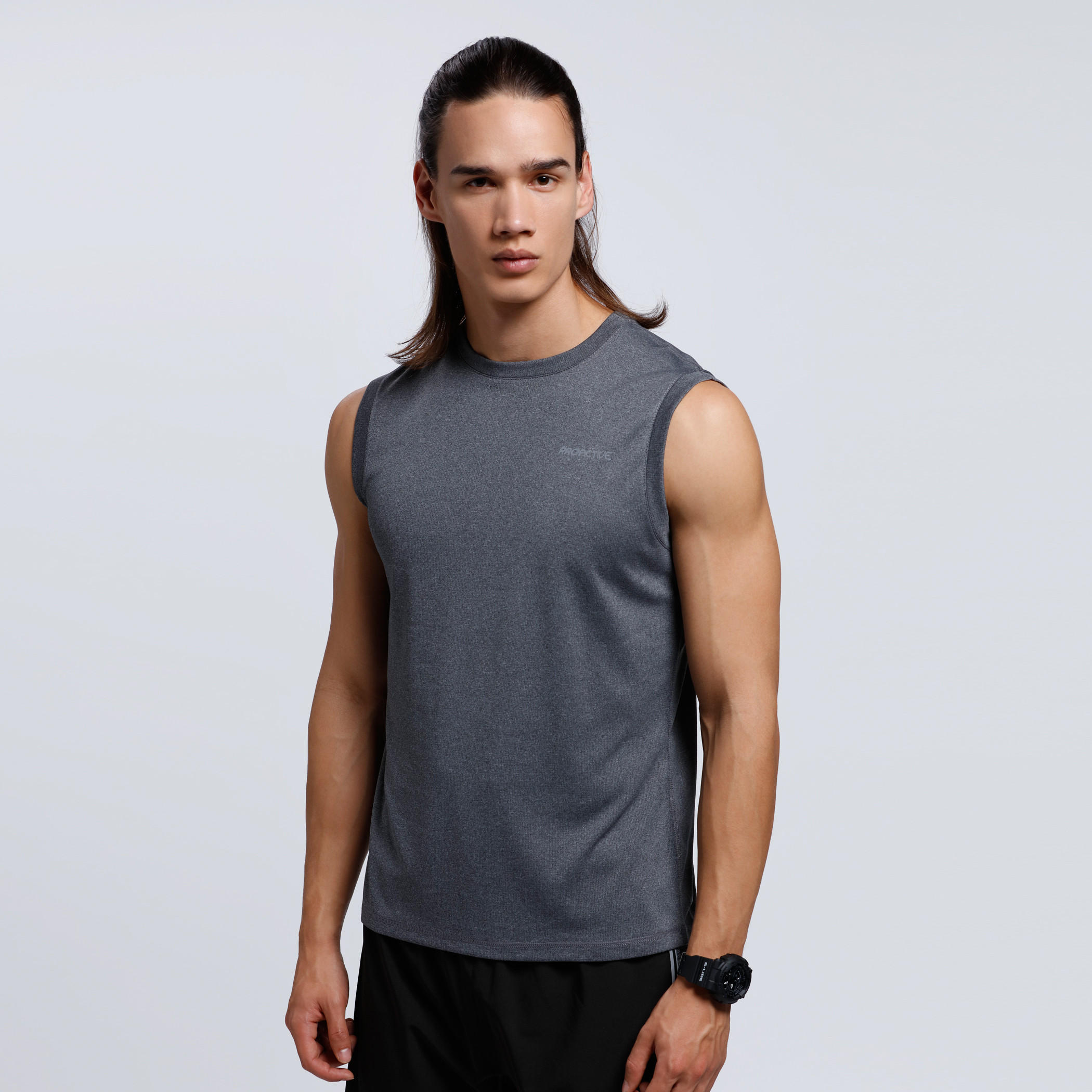 Sleeveless Vest with Round Neck-men-clothing-sportswearandactivewear-tshirtsandpolos-image-1