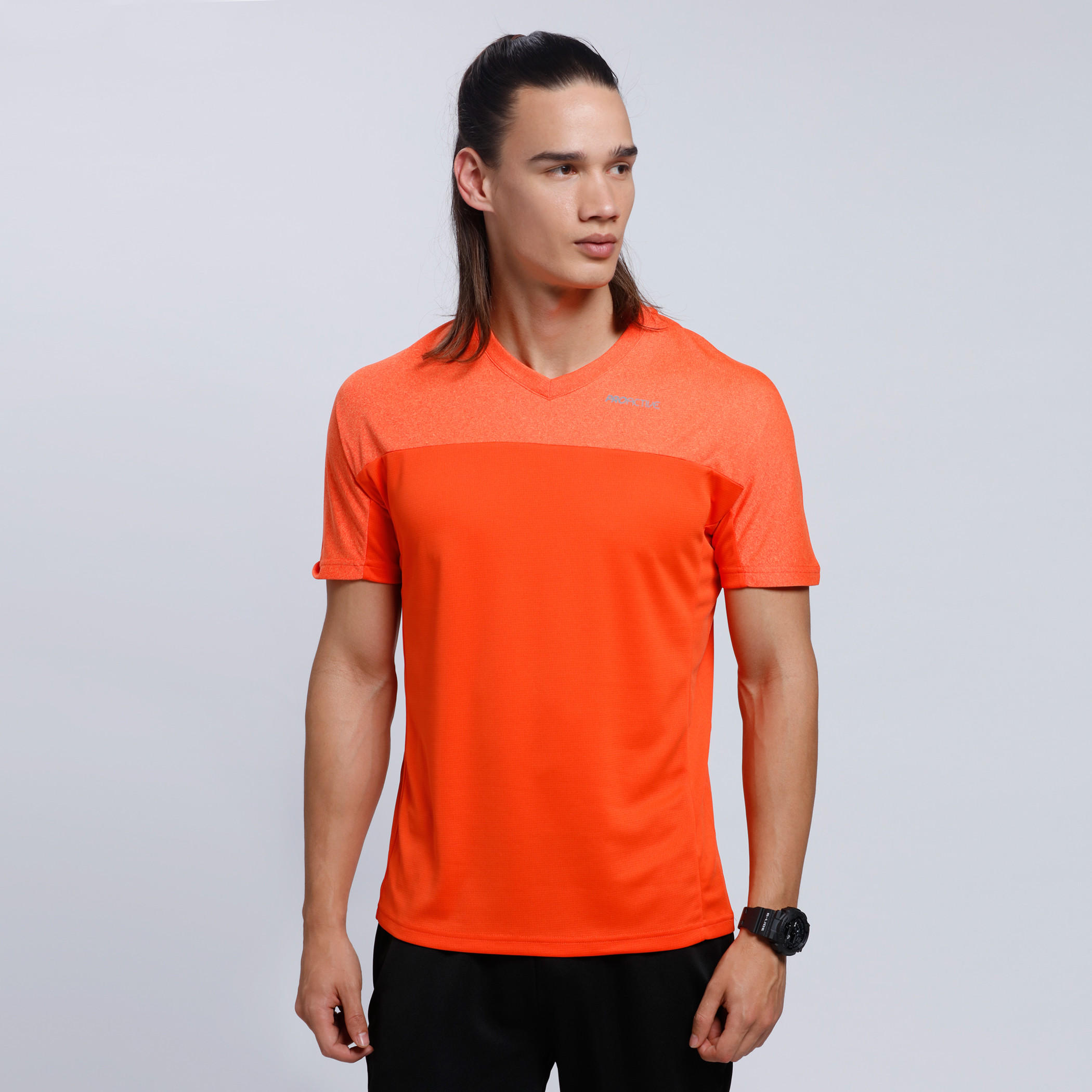 Short Sleeves T-Shirt with V-Neck-men-clothing-sportswearandactivewear-tshirtsandpolos-image-1