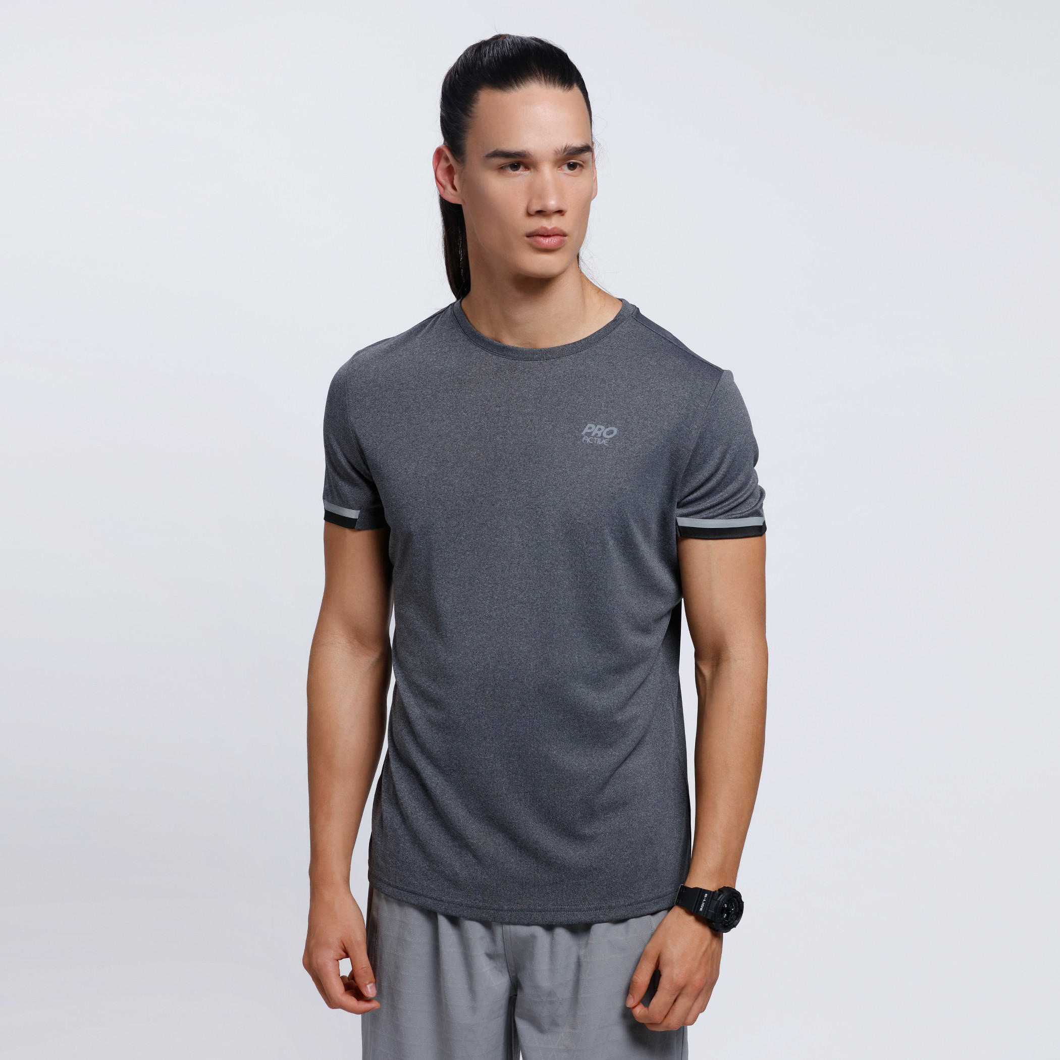 Crew Neck T-Shirt with Short Sleeves-men-clothing-sportswearandactivewear-tshirtsandpolos-image-1