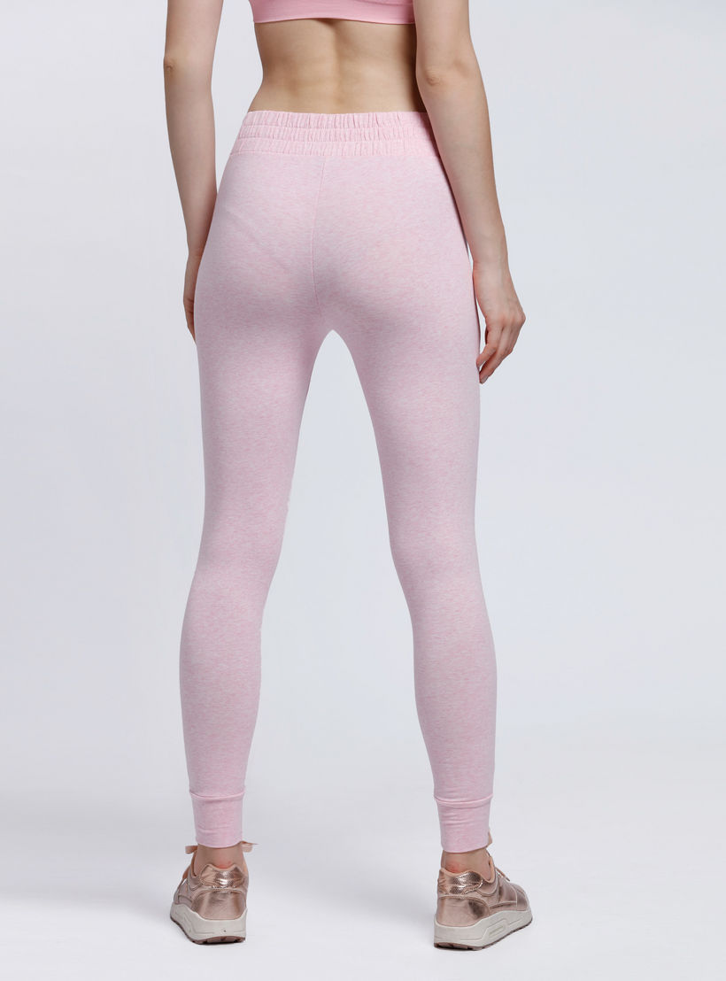 Full Length Jog Pants with Elasticised Waistband and Snug Fitted Cuffs-women-clothing-sportswearandactivewear-bottoms-image-2