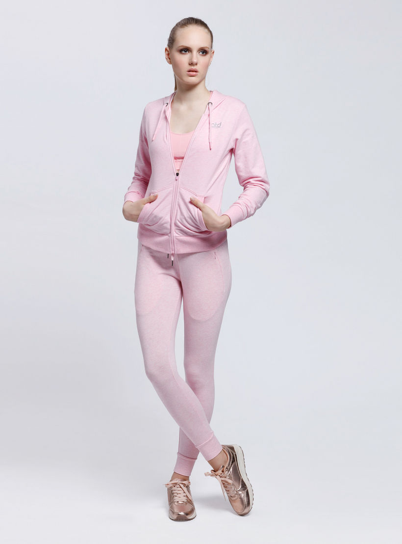 Full Length Jog Pants with Elasticised Waistband and Snug Fitted Cuffs-women-clothing-sportswearandactivewear-bottoms-image-5