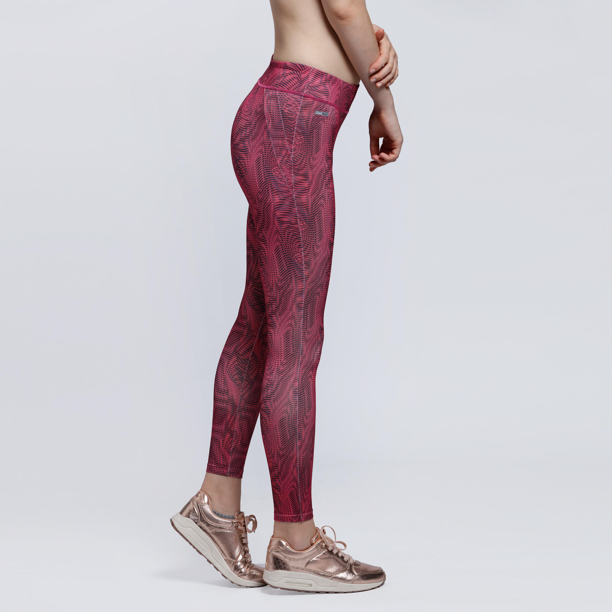 Printed Full Length Leggings with Elasticised Waistband-women-clothing-sportswearandactivewear-bottoms-image-3