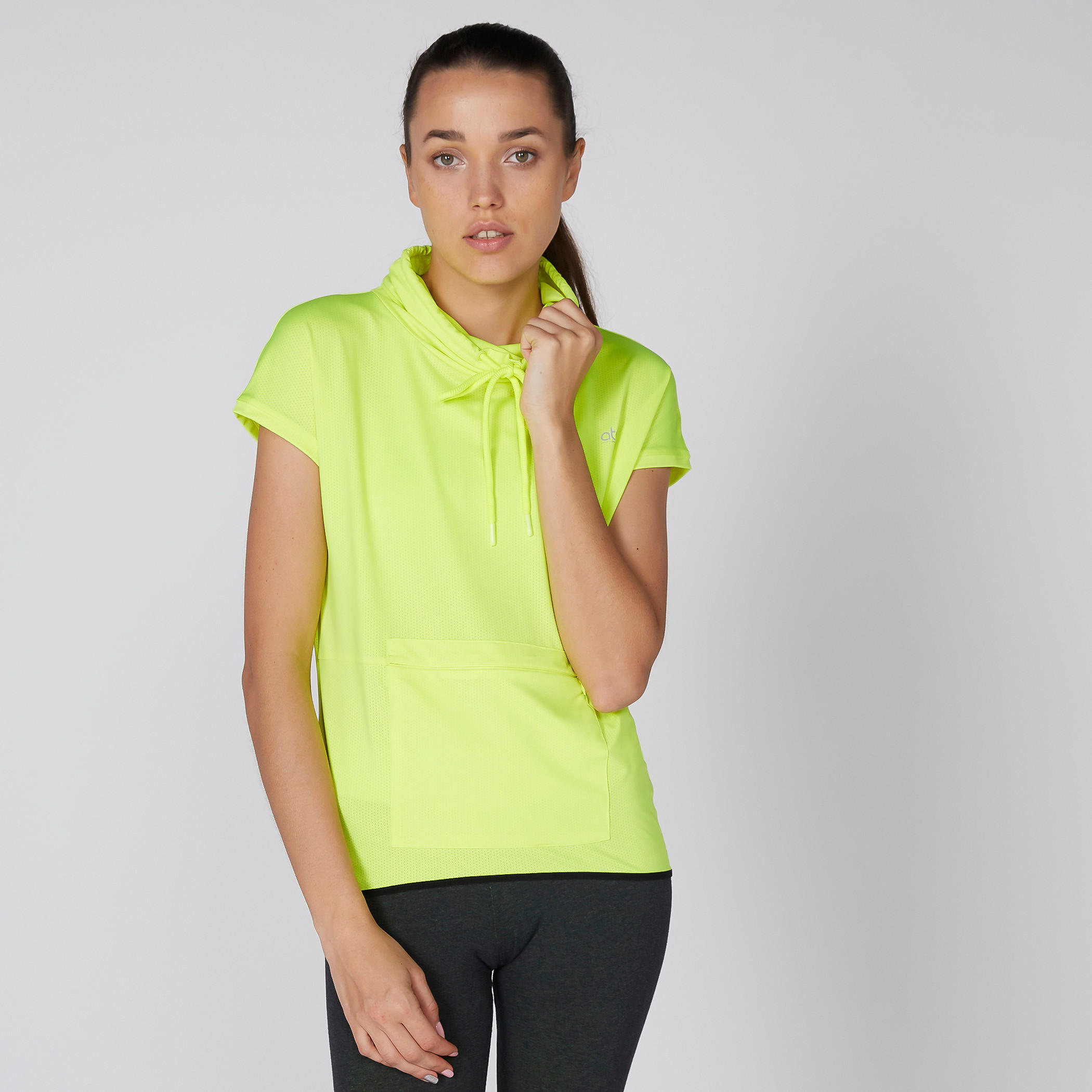 بلوزة بقبعة وأكمام متصلة وجيب بسحّاب-women-clothing-shirtsandblouses-blouses-image-2