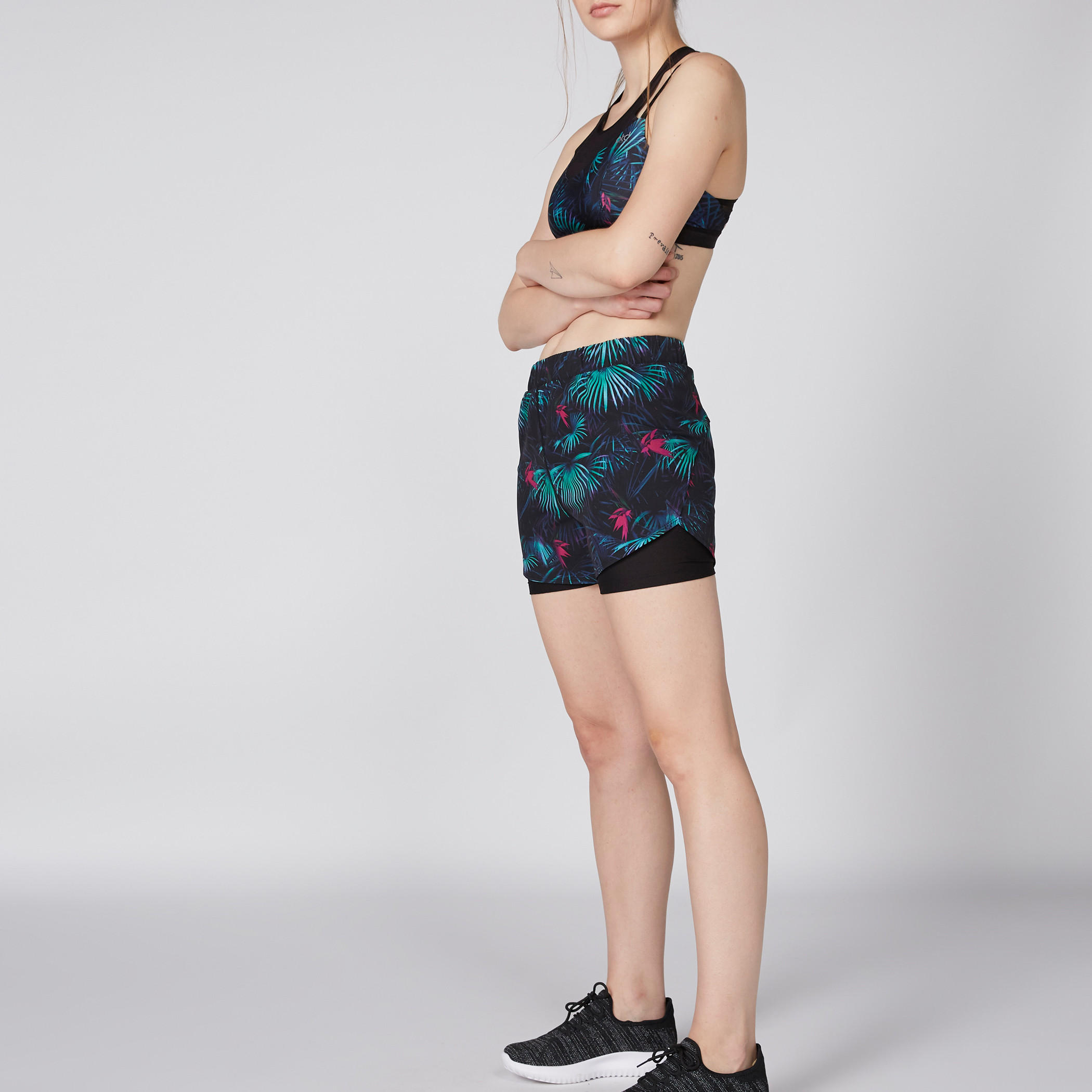 Printed Shorts with Elasticised Waistband-women-clothing-bottoms-shorts-image-4