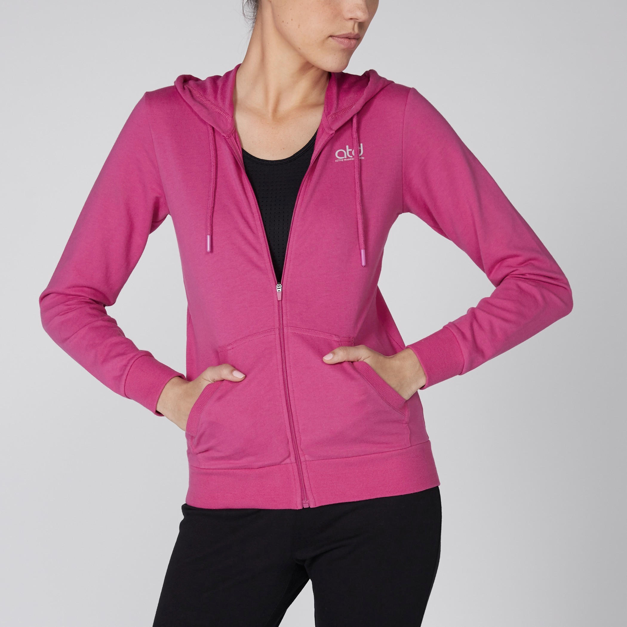 جاكيت بأكمام طويلة وسحّاب إغلاق وقبعة-women-clothing-sportswearandactivewear-hoodiesandsweatshirts-image-3