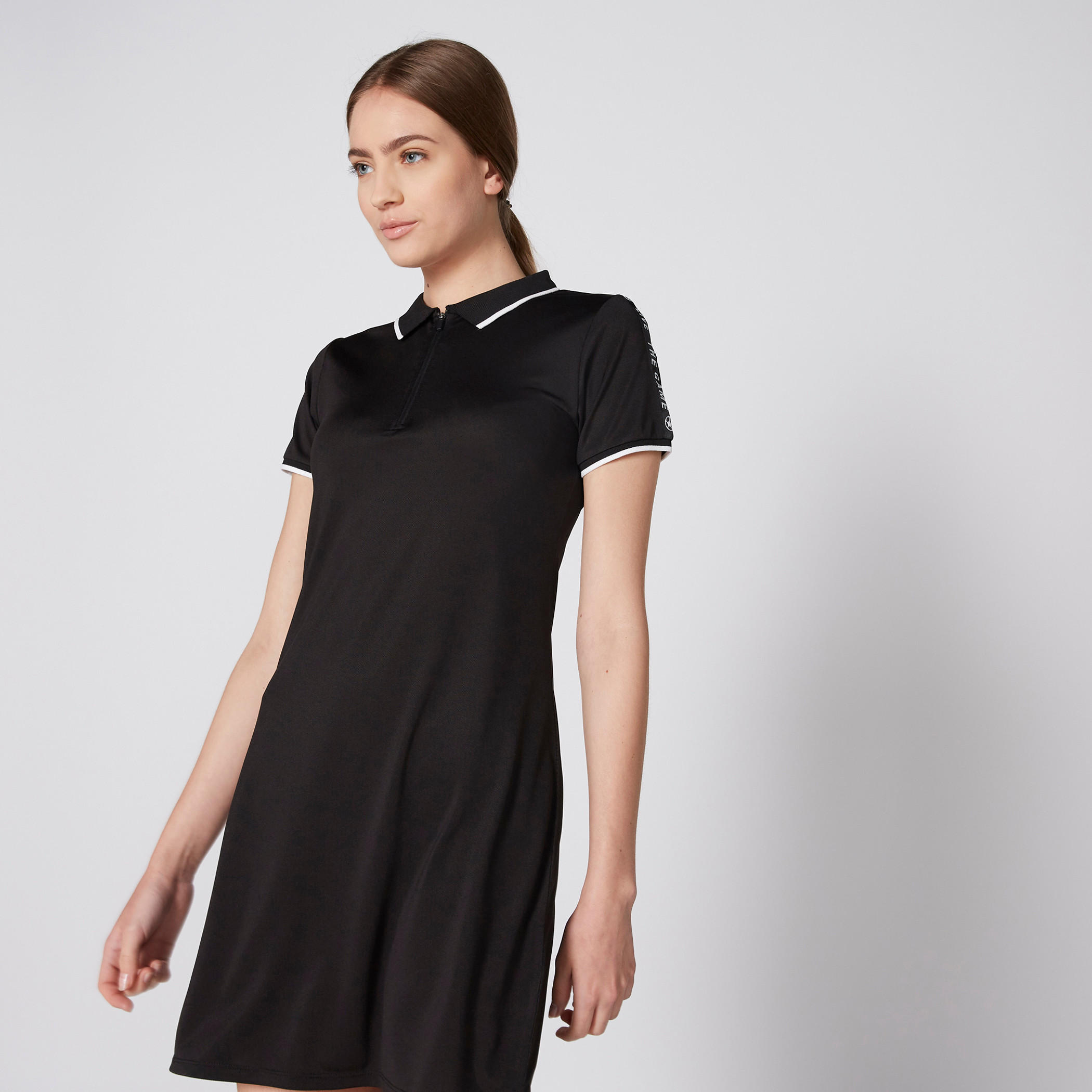 تيشيرت بياقة بولو وأكمام قصيرة-women-clothing-dresses-image-1