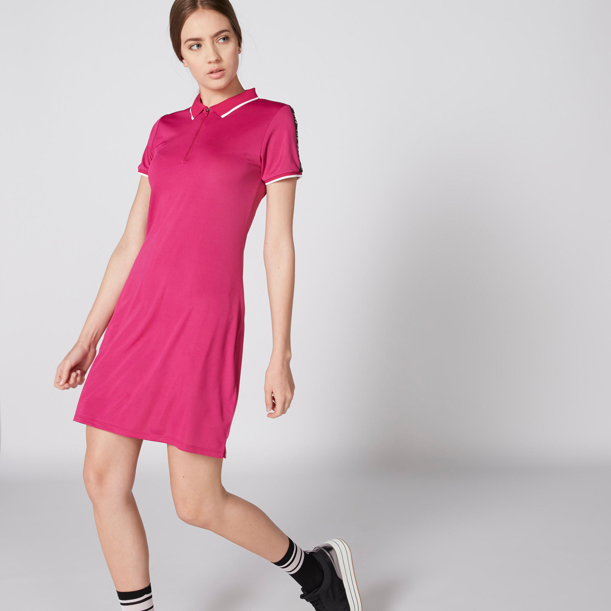 تيشيرت بياقة بولو وأكمام قصيرة-women-clothing-dresses-image-1