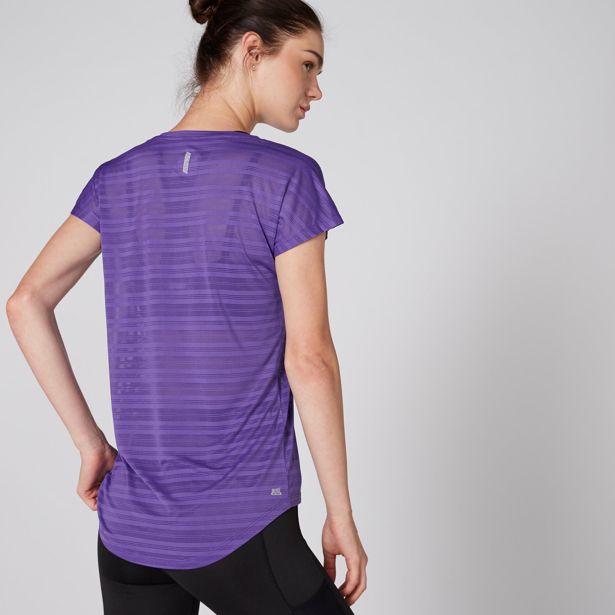 Printed T-Shirt with Round Neck and Extended Sleeves-women-clothing-sportswearandactivewear-tshirtsandvests-image-2