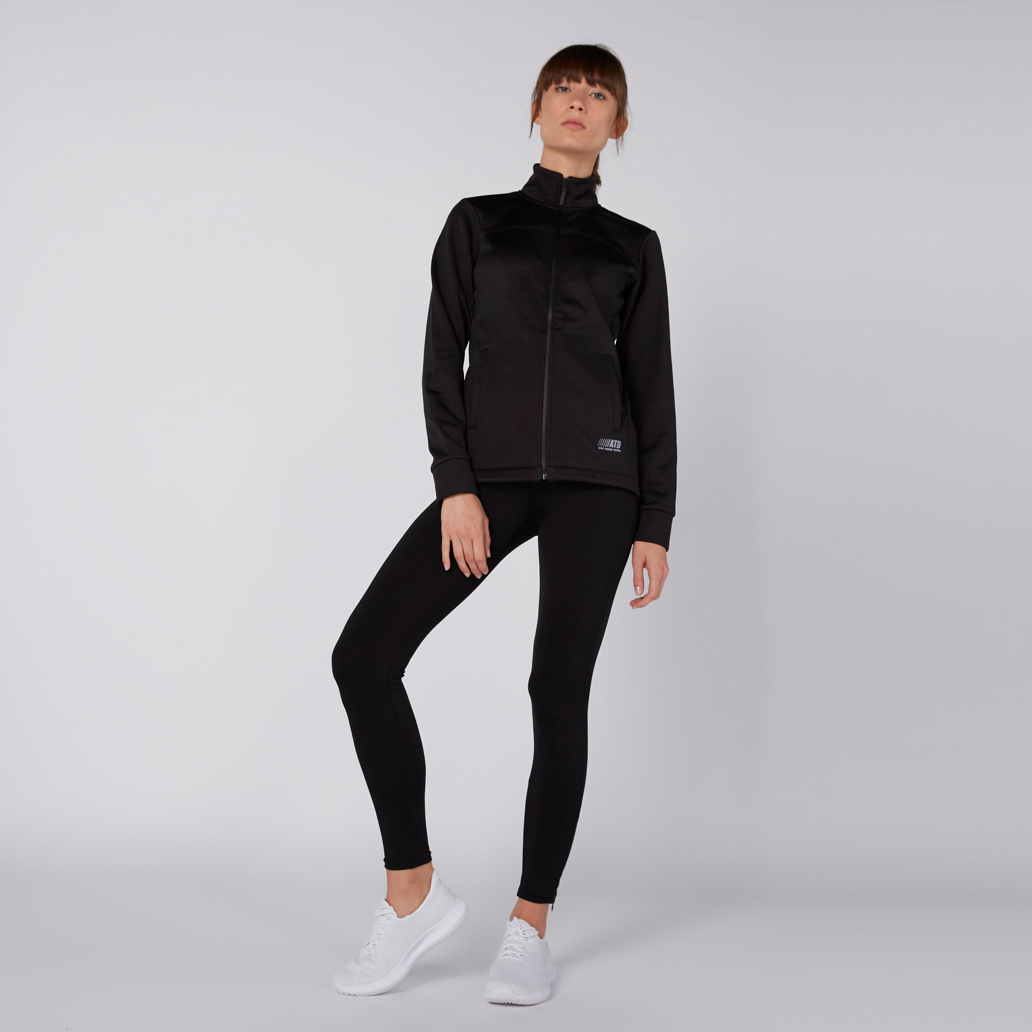 بنطال ليقنز طويل بخصر مطّاطي وسحّاب-women-clothing-sportswearandactivewear-bottoms-image-2