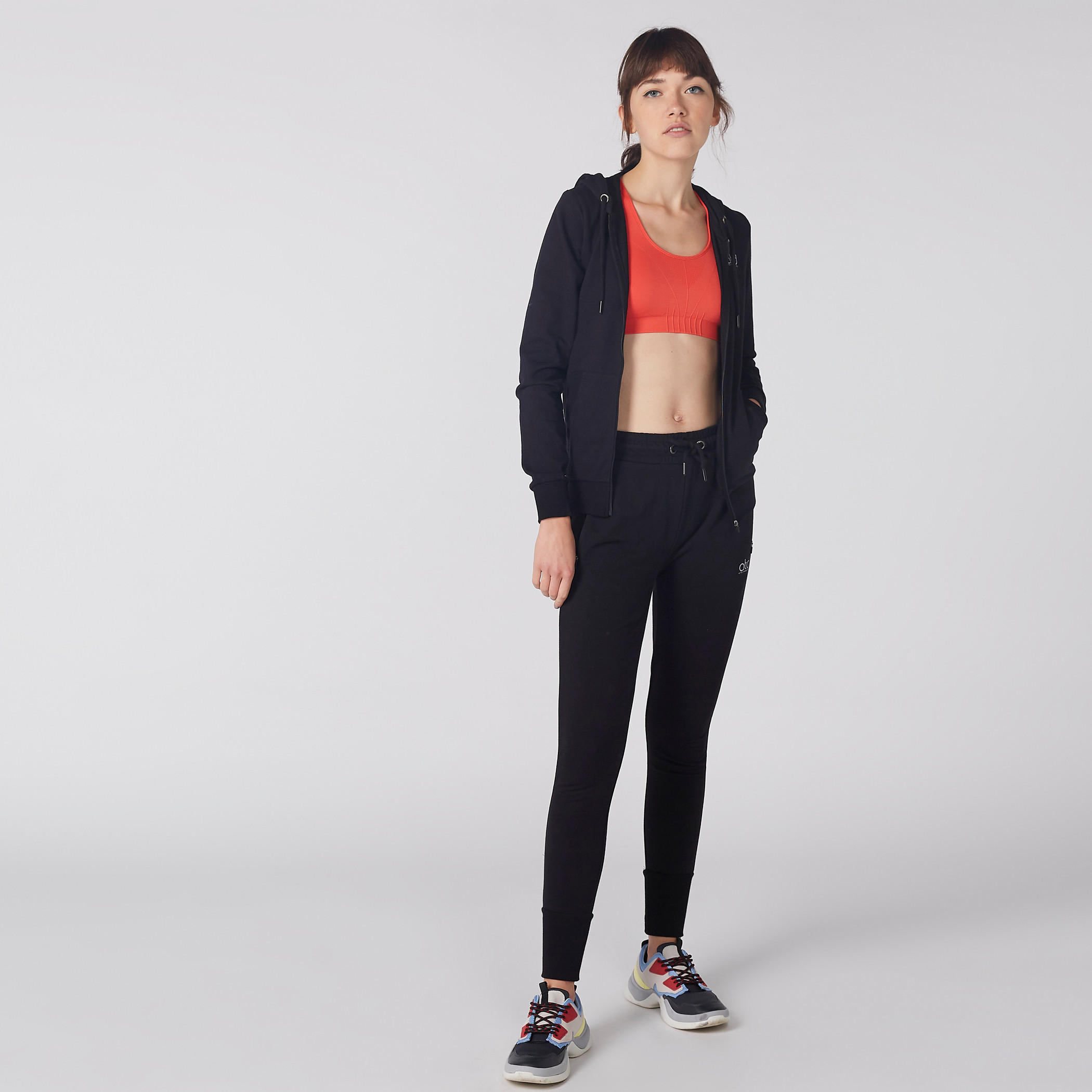 Textured Sports Bra with Scoop Neck and Racerback-sports-women-clothing-sportsbras-image-2