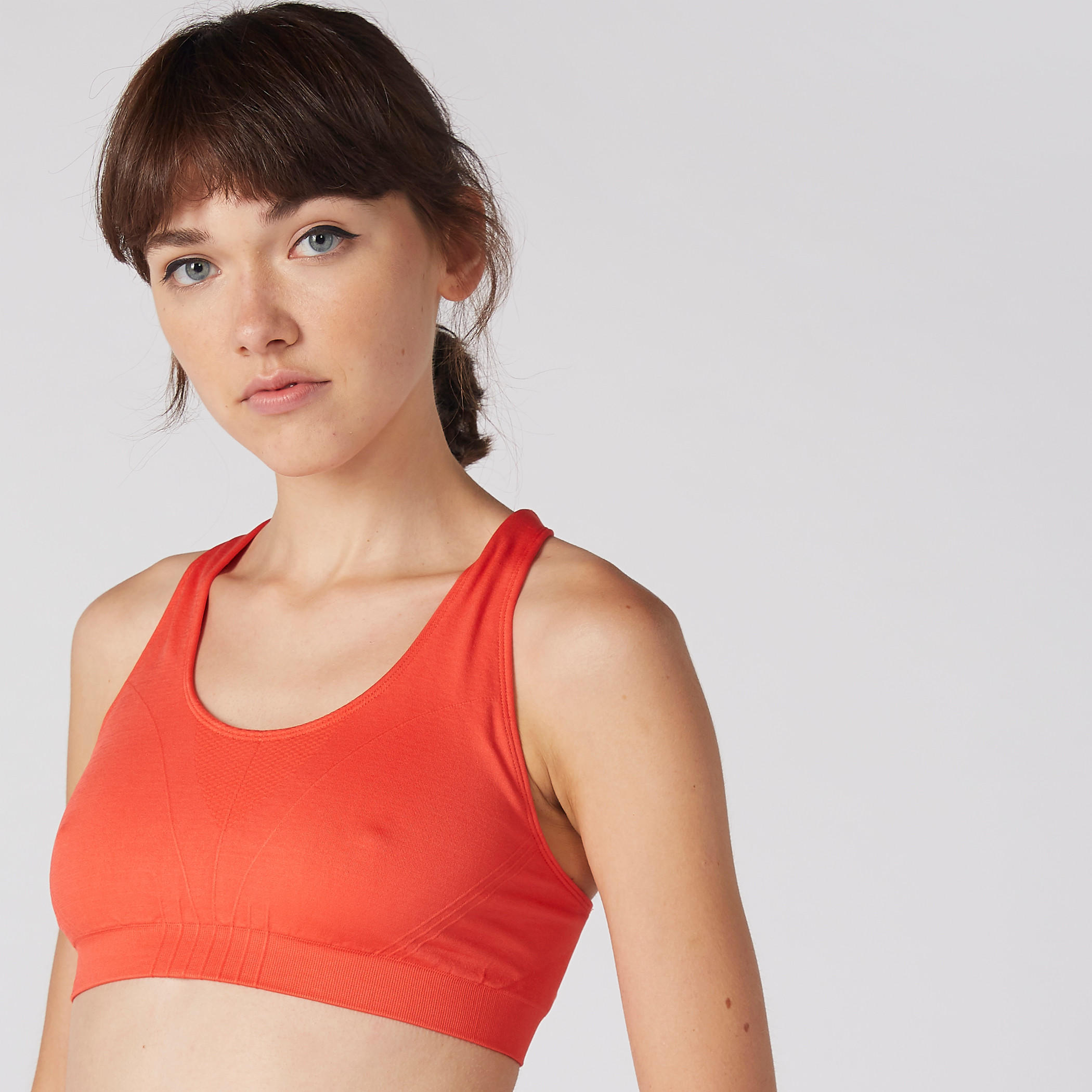 Textured Sports Bra with Scoop Neck and Racerback-sports-women-clothing-sportsbras-image-3