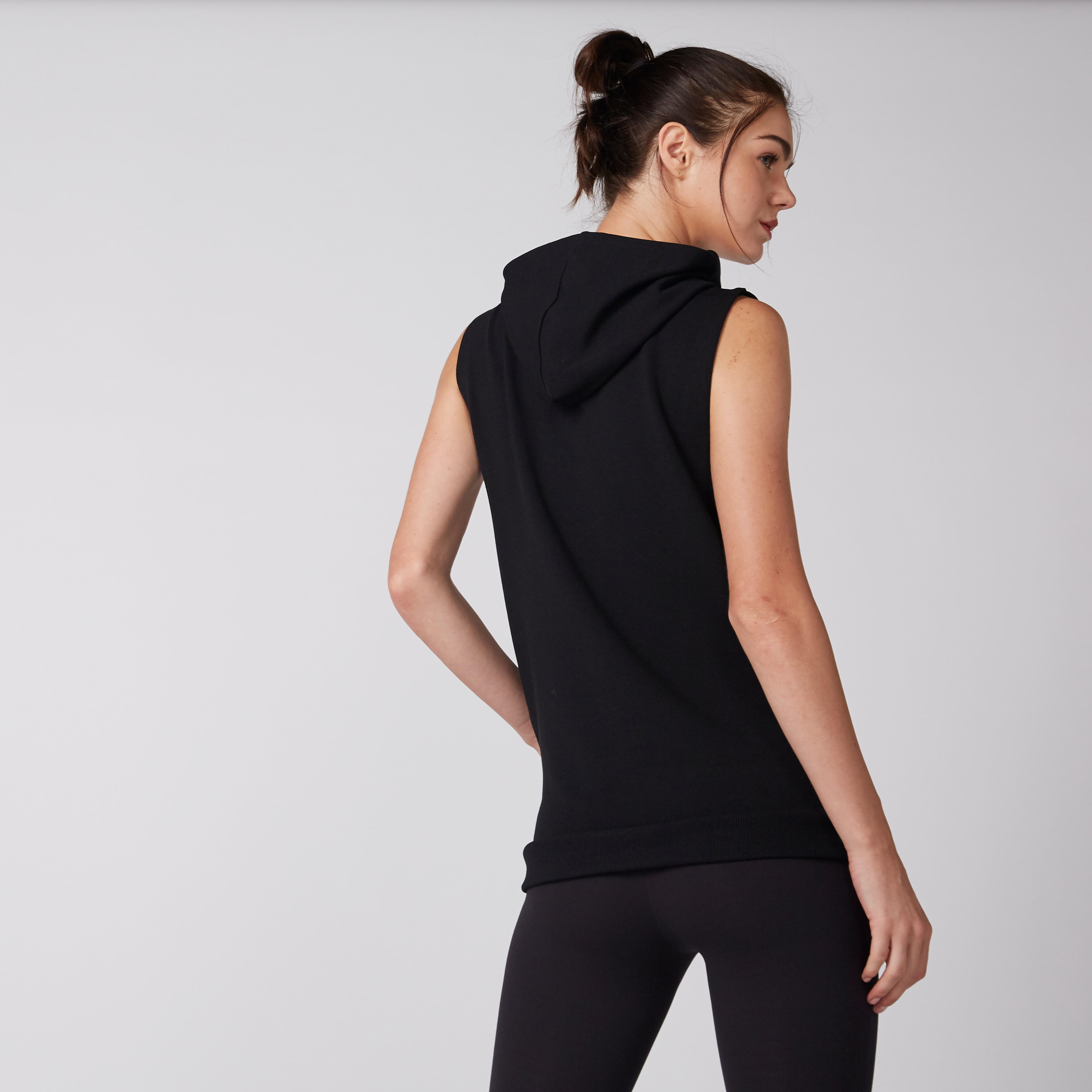 Printed Sleeveless Jacket with Zip Closure-women-clothing-sportswearandactivewear-coatsandjackets-jackets-image-3
