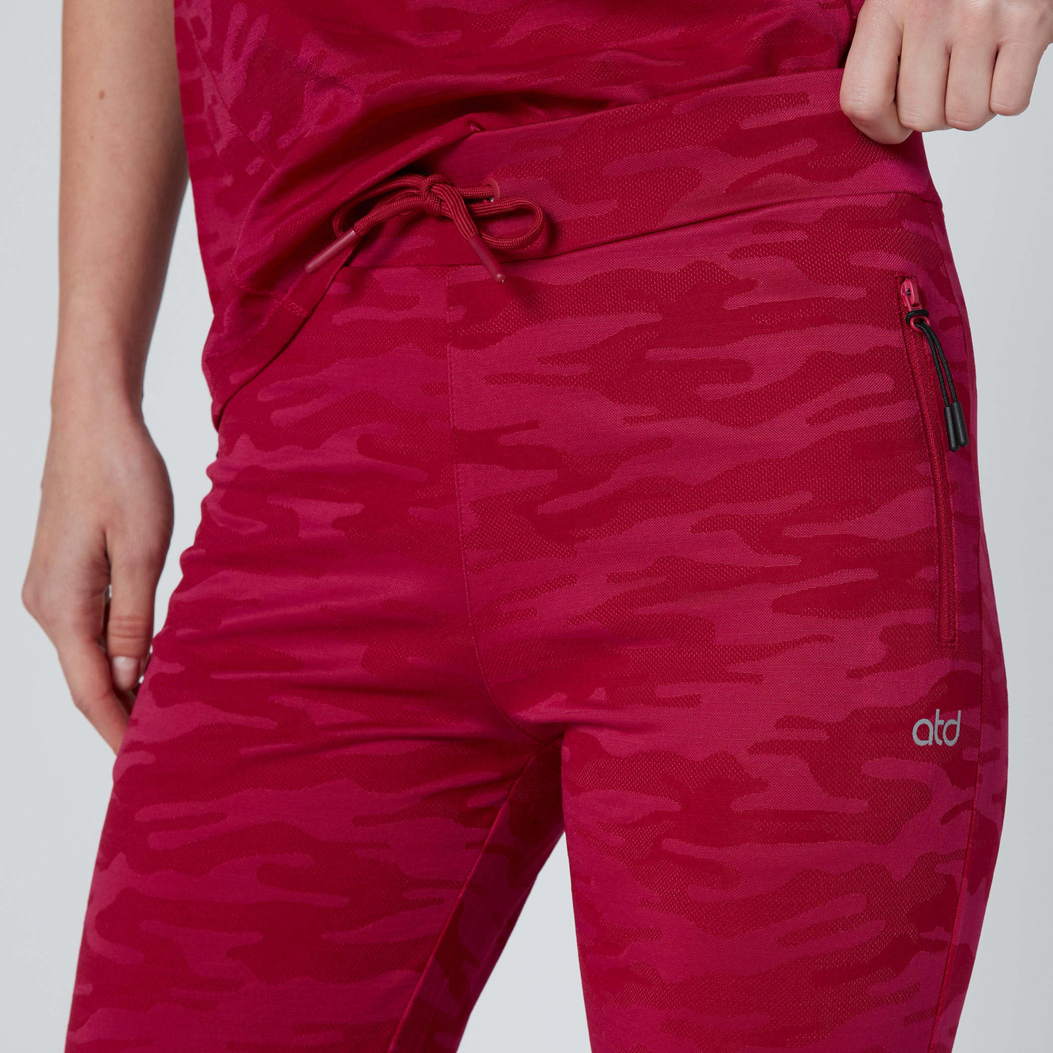Camouflage Activewear Pants with Pocket Detail and Drawstring-women-clothing-sportswearandactivewear-bottoms-image-5