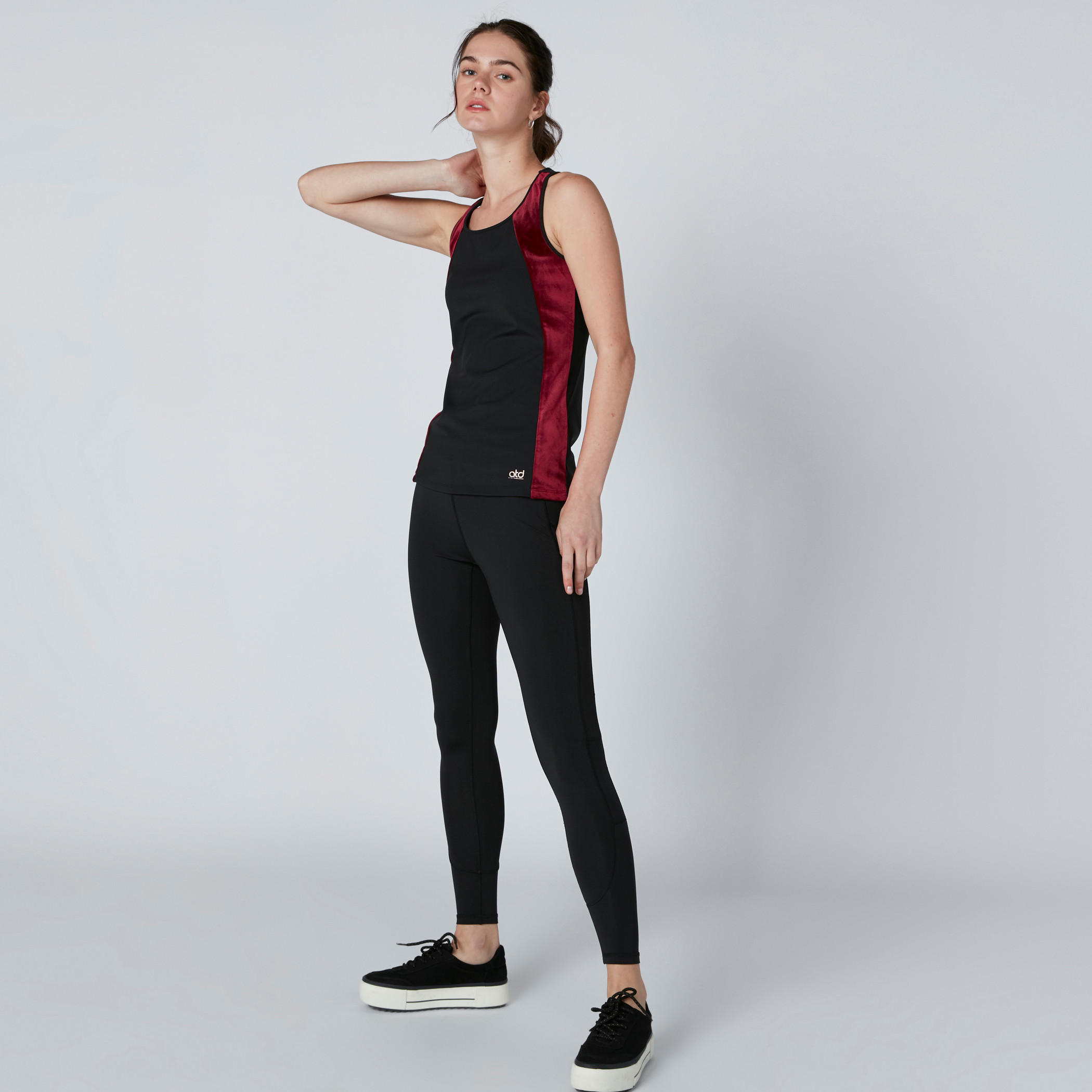 Textured Vest with Scoop Neck and Reflectors-women-clothing-sportswearandactivewear-tshirtsandvests-image-3