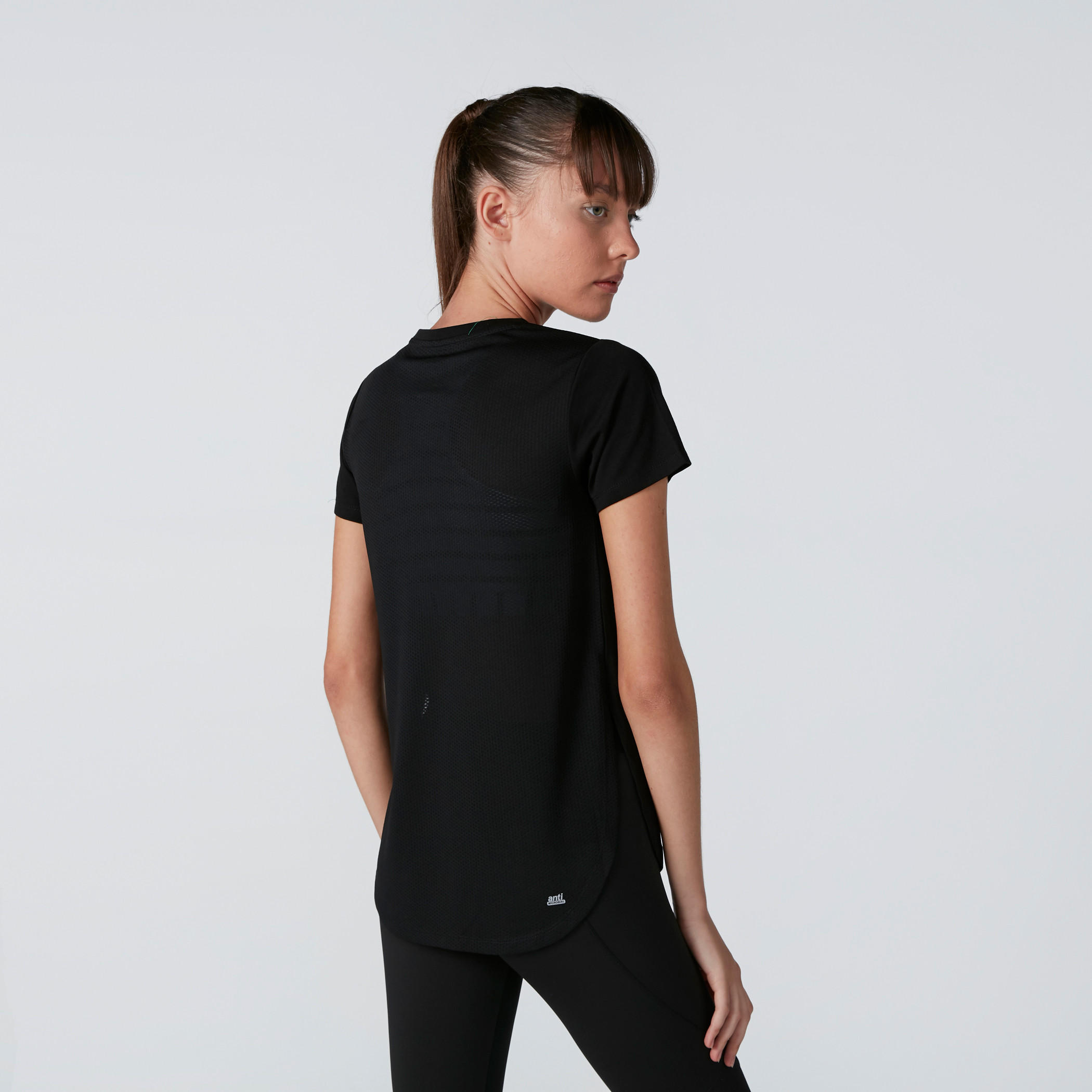 Text Printed T-Shirt with Short Sleeves-women-clothing-sportswearandactivewear-tshirtsandvests-image-2