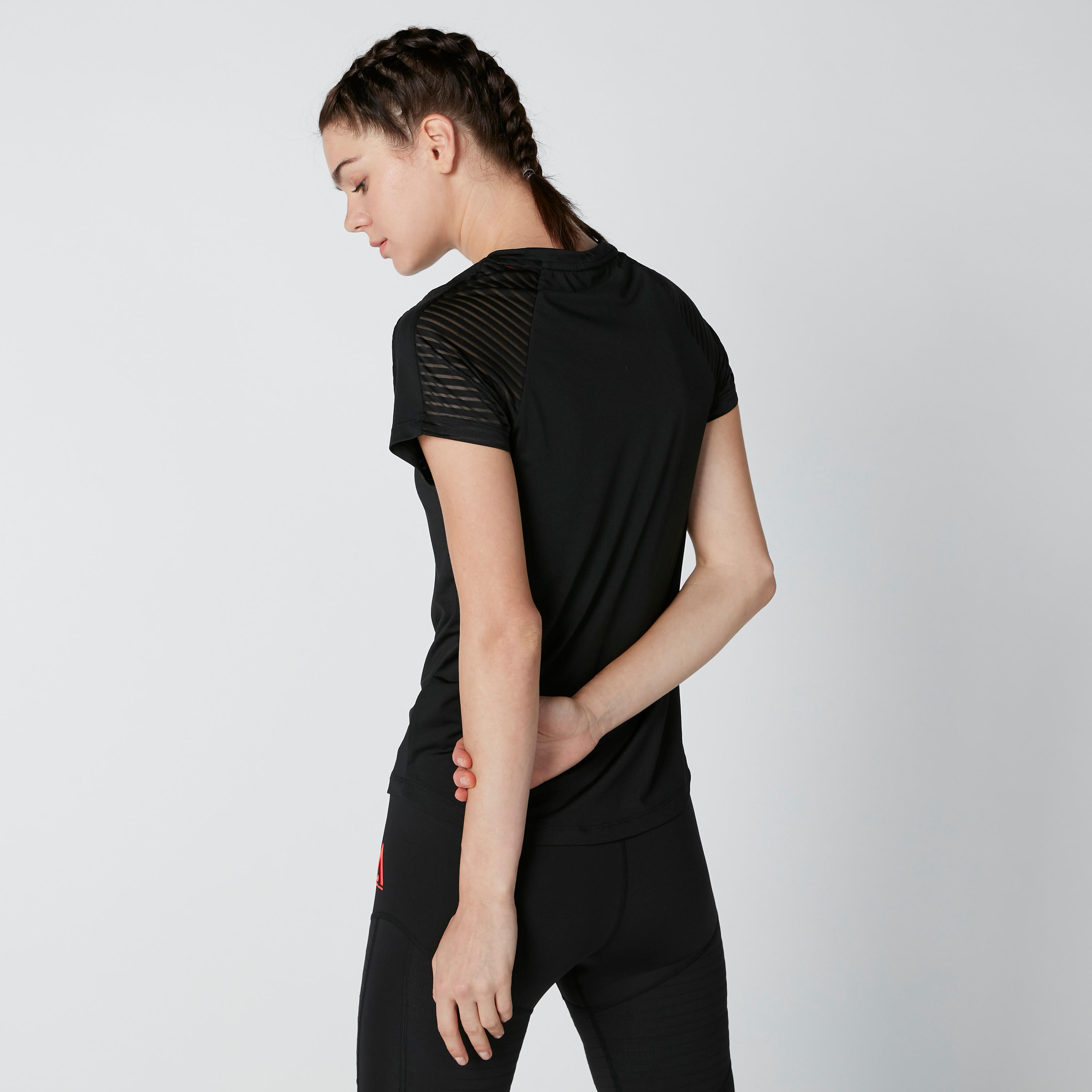 Printed T-Shirt with Round Neck and Raglan Sleeves-women-clothing-sportswearandactivewear-tshirtsandvests-image-3