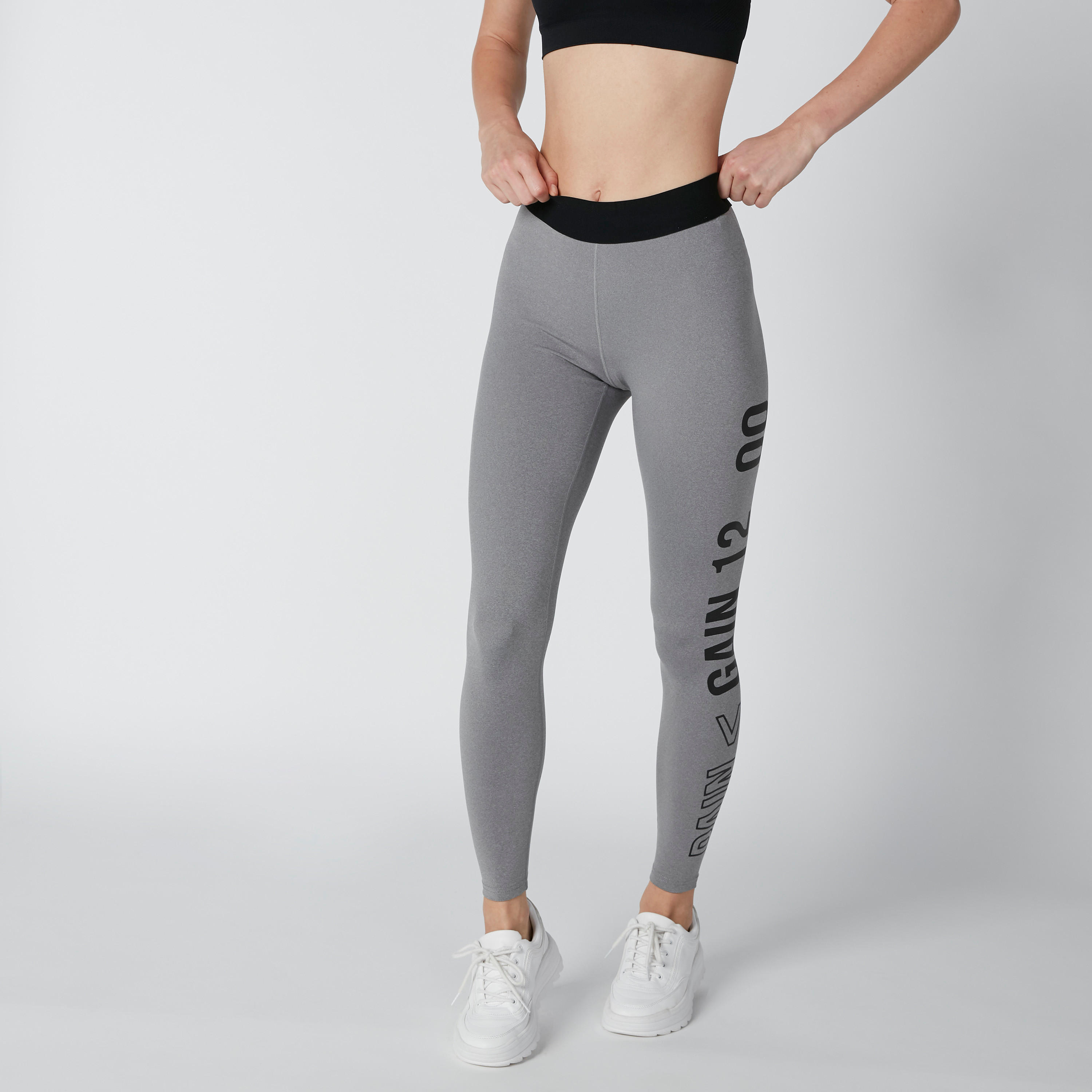 Printed Full Length Leggings with Zip Detail-women-clothing-sportswearandactivewear-bottoms-image-1