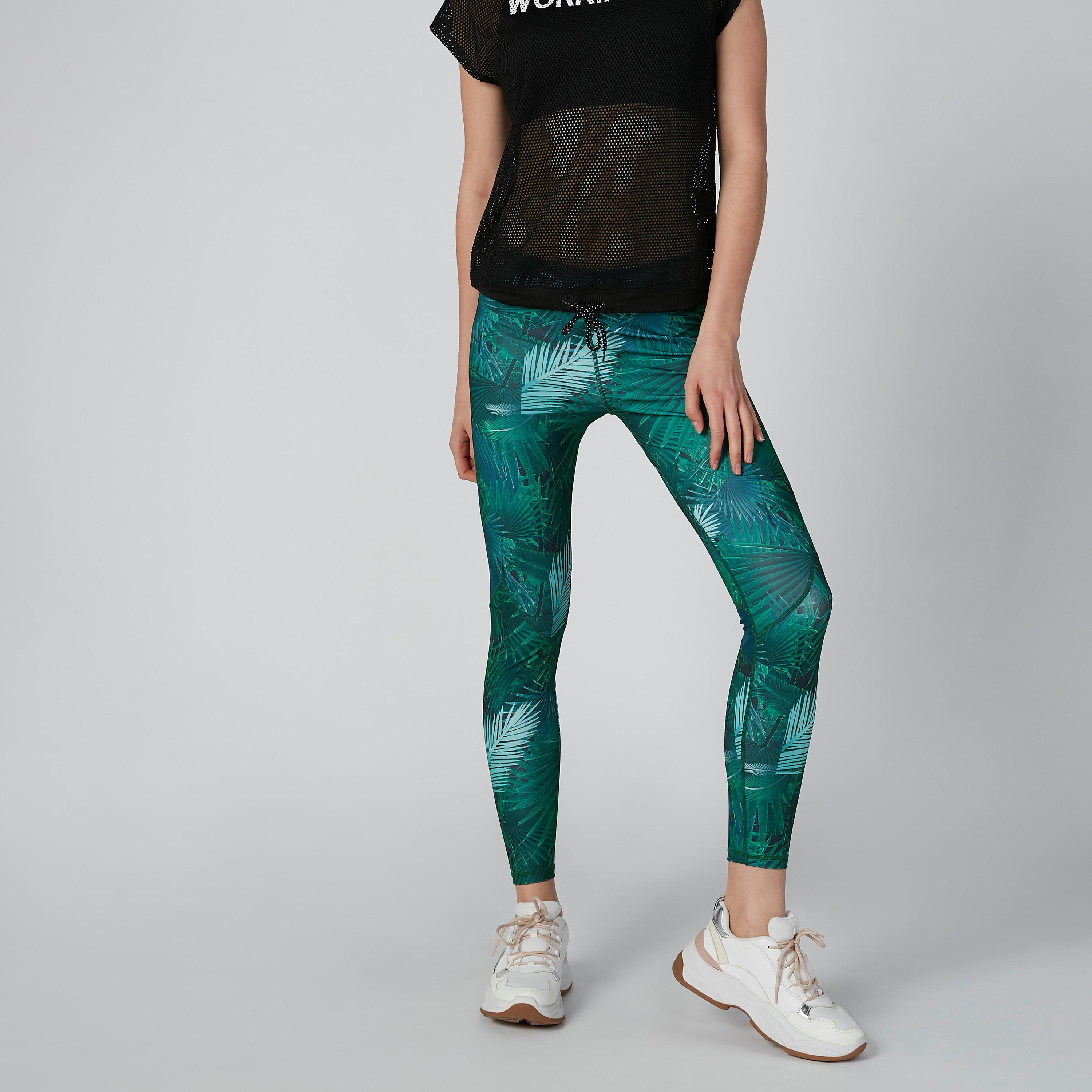 Printed Leggings with Elasticised Waistband-women-clothing-bottoms-leggings-image-4