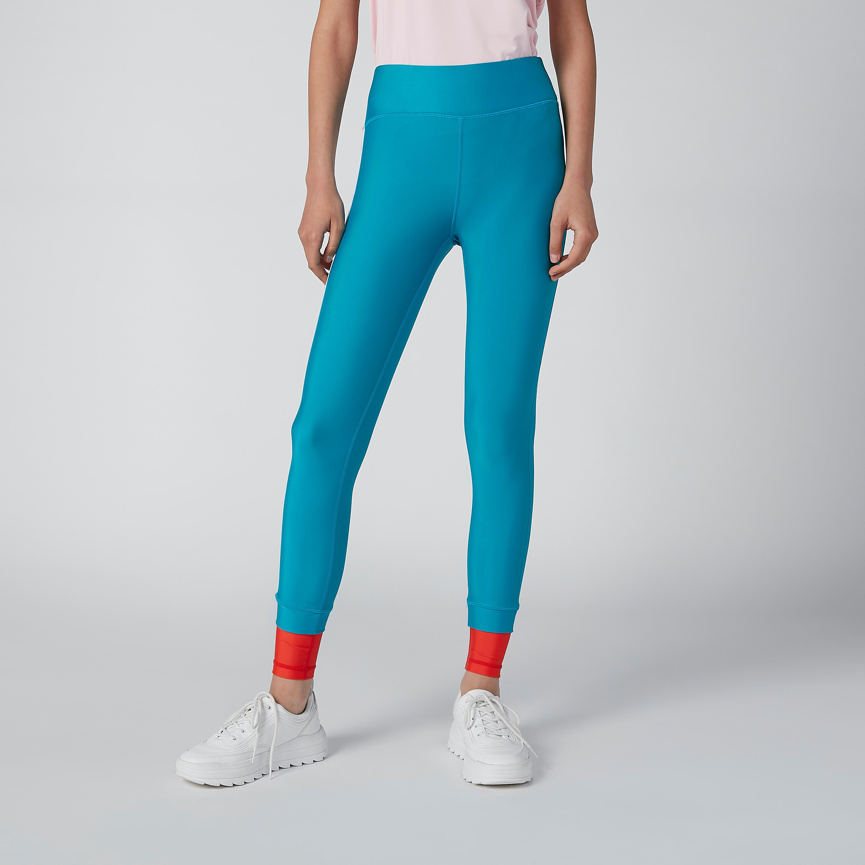 Printed Tape Detail Leggings with Elasticised Waistband-women-clothing-sportswearandactivewear-bottoms-image-3