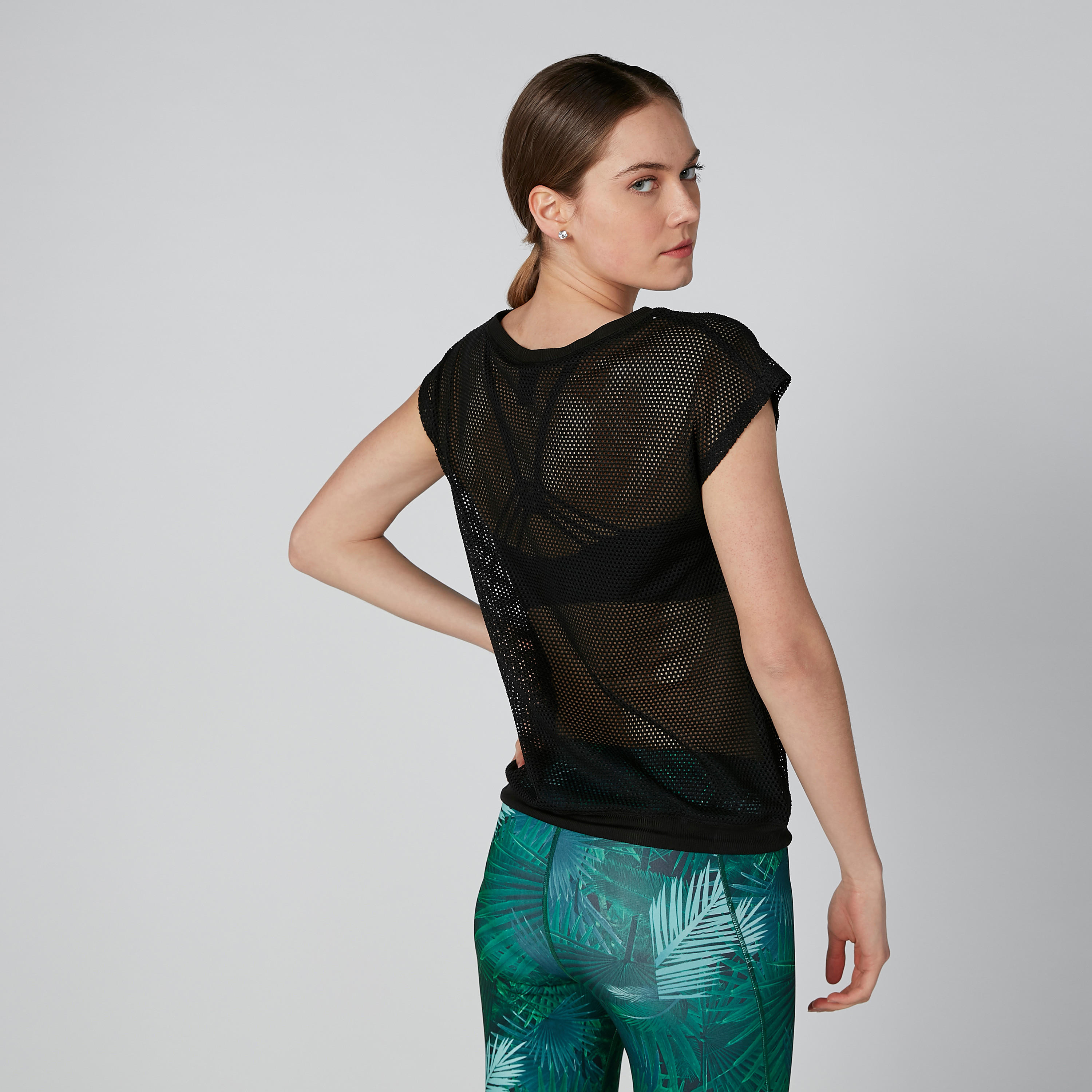 Printed Mesh Top with Extended Sleeves-women-clothing-sportswearandactivewear-tshirtsandvests-image-2