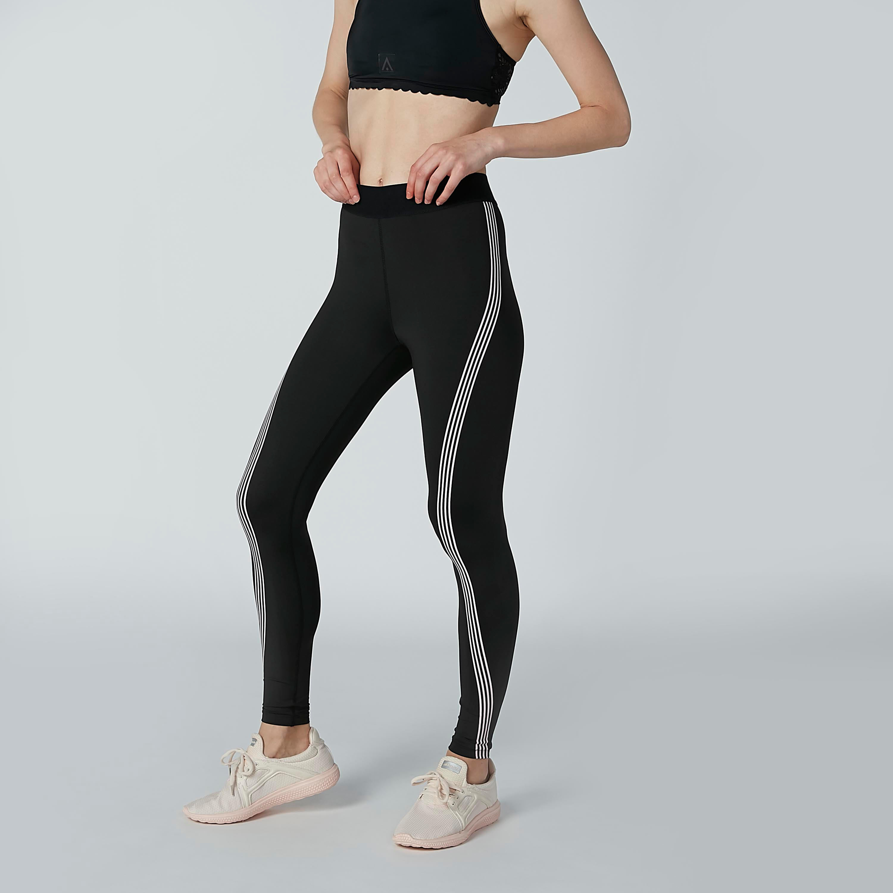بنطال ليقنز مقلم بخصر مطّاطي-women-clothing-sportswearandactivewear-bottoms-image-3