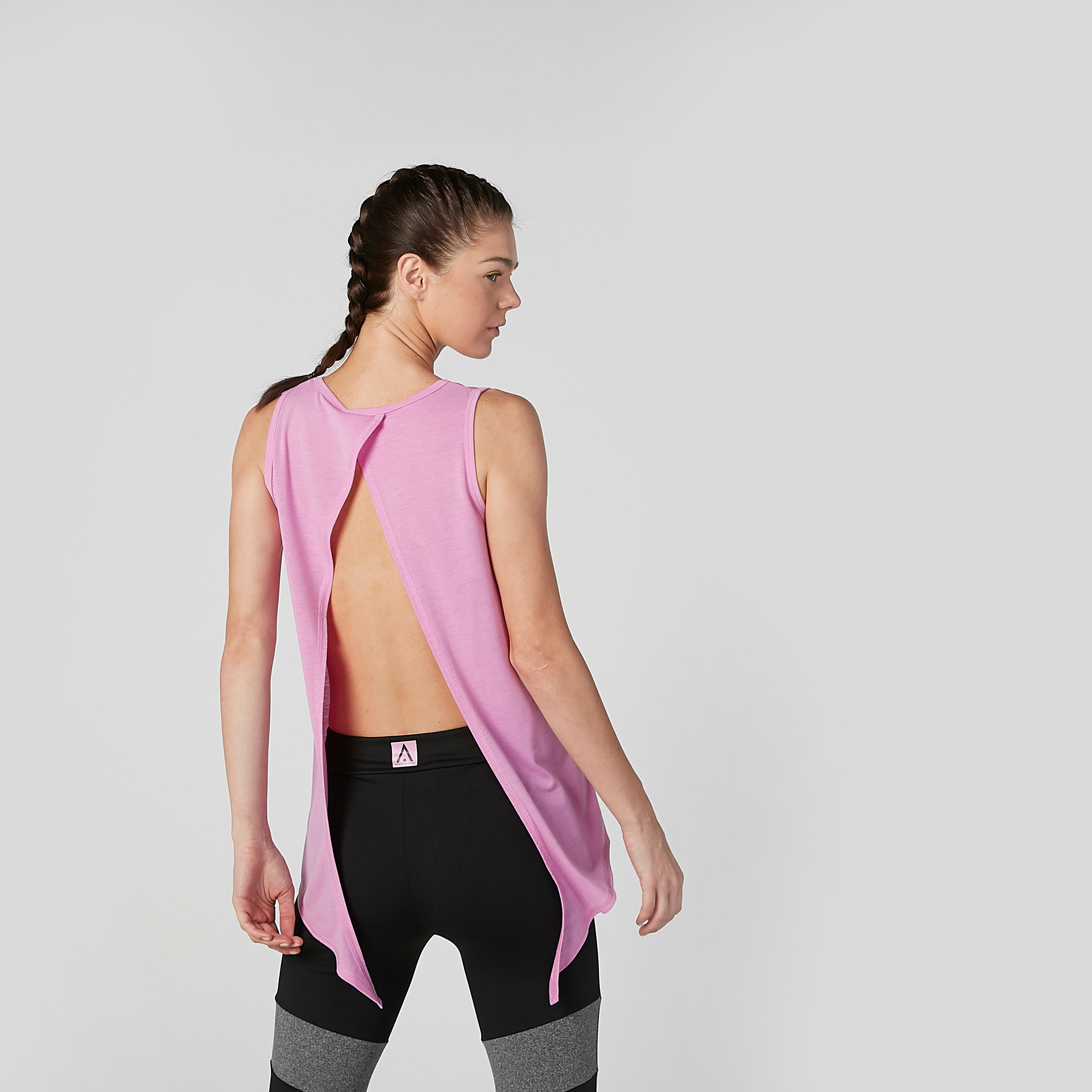 Printed Sleeveless T-shirt with Round Neck and Asymmetric Hem-women-clothing-sportswearandactivewear-tshirtsandvests-image-5