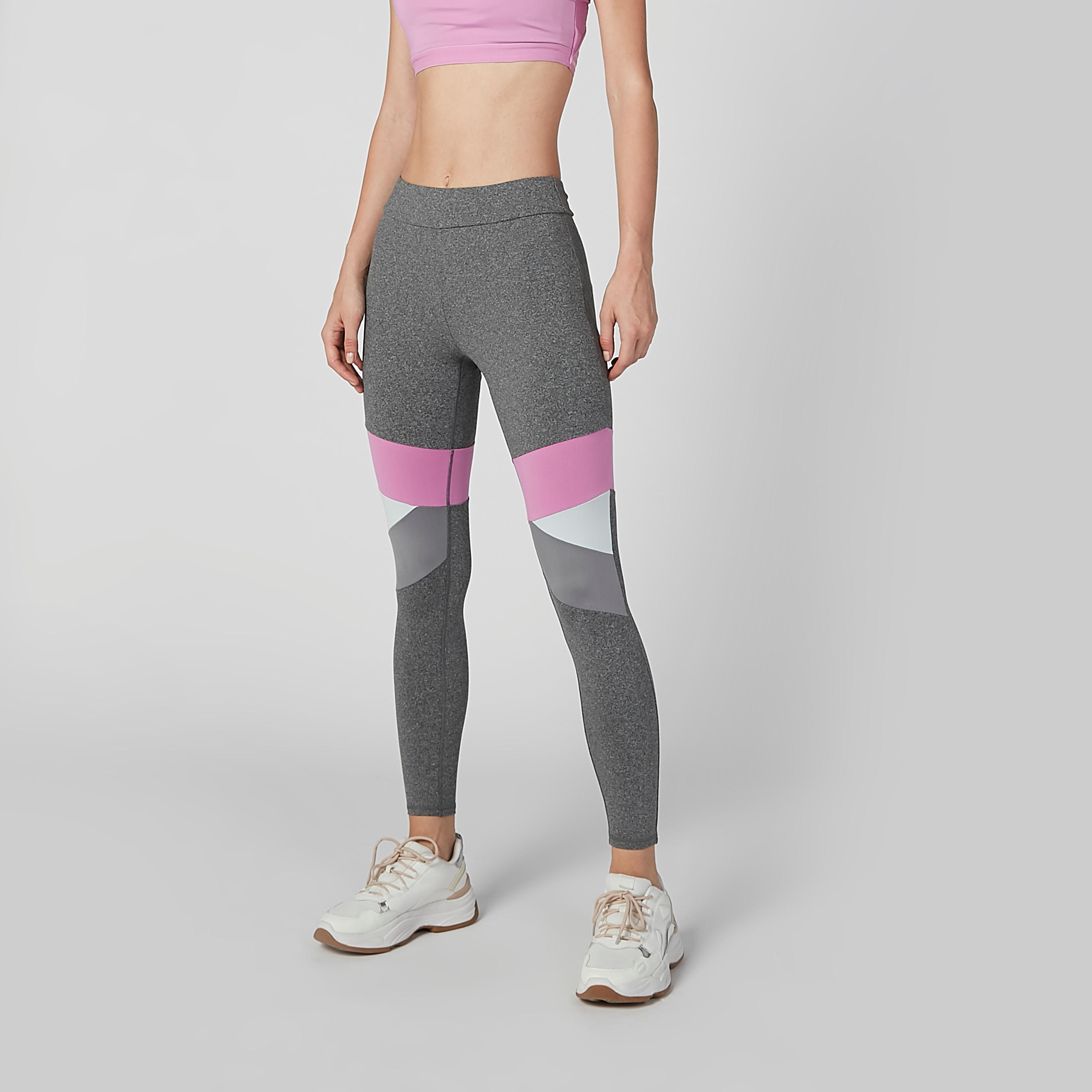 بنطال ليقنز طويل بخصر مطّاطي-women-clothing-sportswearandactivewear-bottoms-image-2