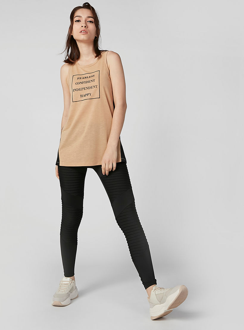 Printed Sleeveless T-shirt with Round Neck-women-clothing-sportswearandactivewear-tshirtsandvests-image-1