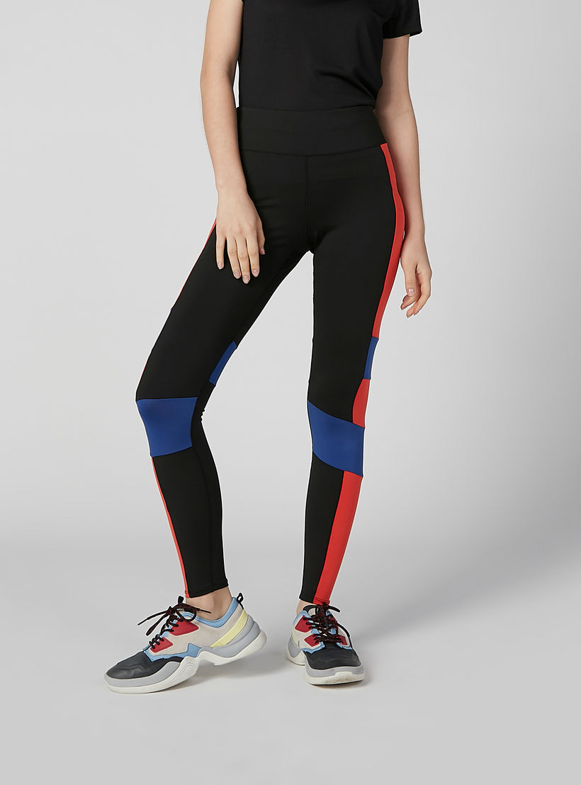 بنطال ليقنز طويل بنمط كتل الألوان بخصر مطّاطي-women-clothing-sportswearandactivewear-bottoms-image-3