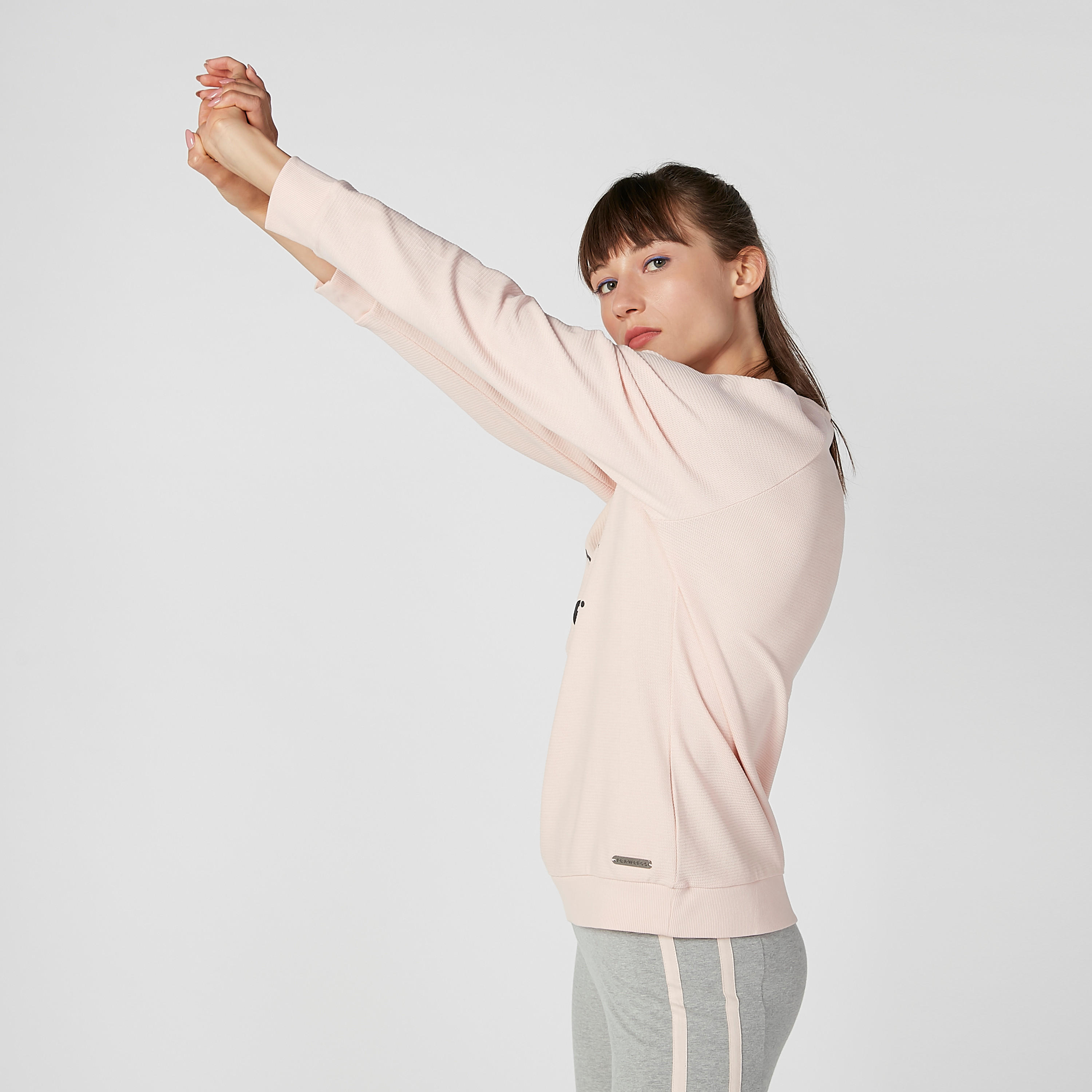 Sustainable Printed Sweatshirt with Round Neck and Long Sleeves-women-clothing-sportswearandactivewear-hoodiesandsweatshirts-image-3