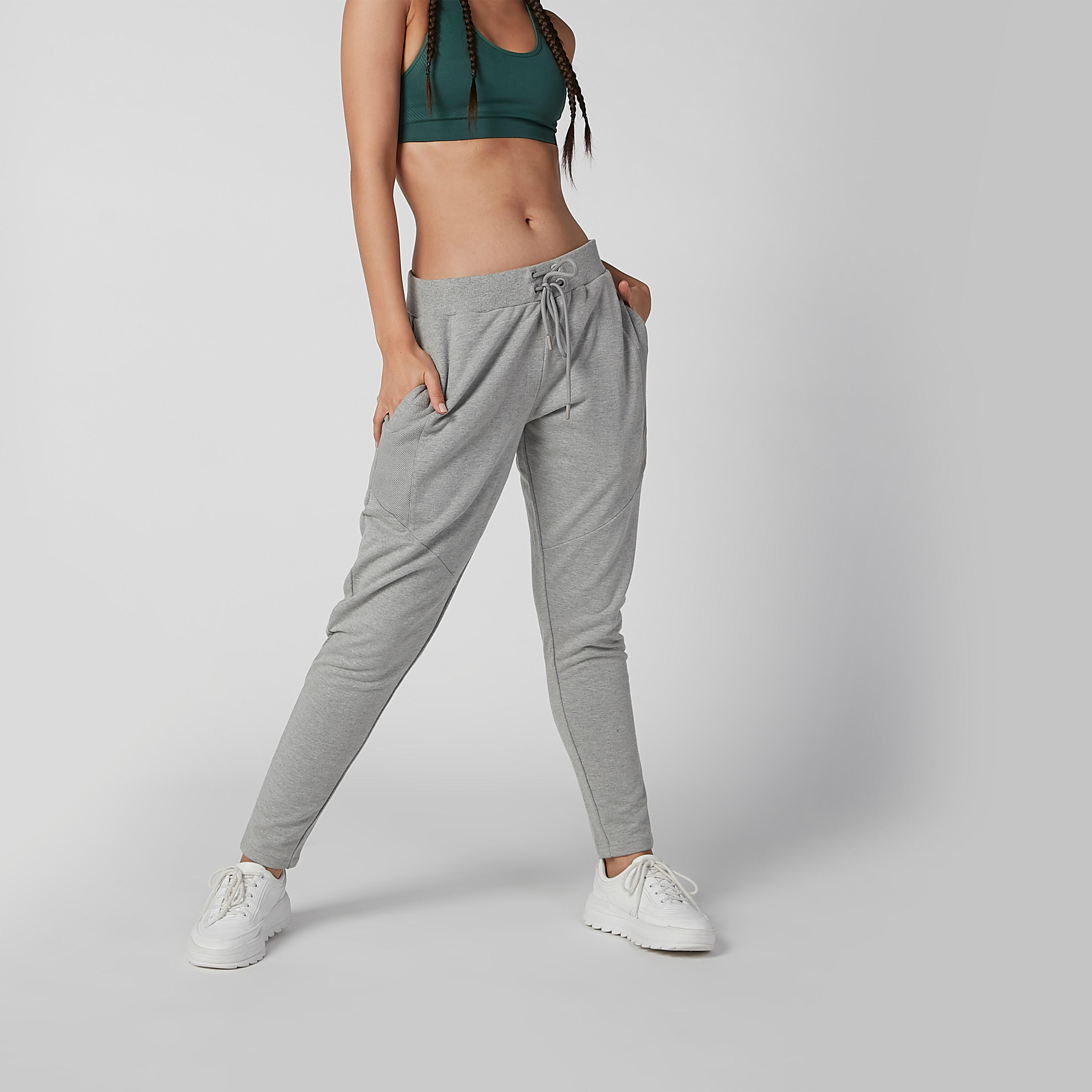 بنطلون رياضي مستدام سادة بجيوب -women-clothing-sportswearandactivewear-bottoms-image-2