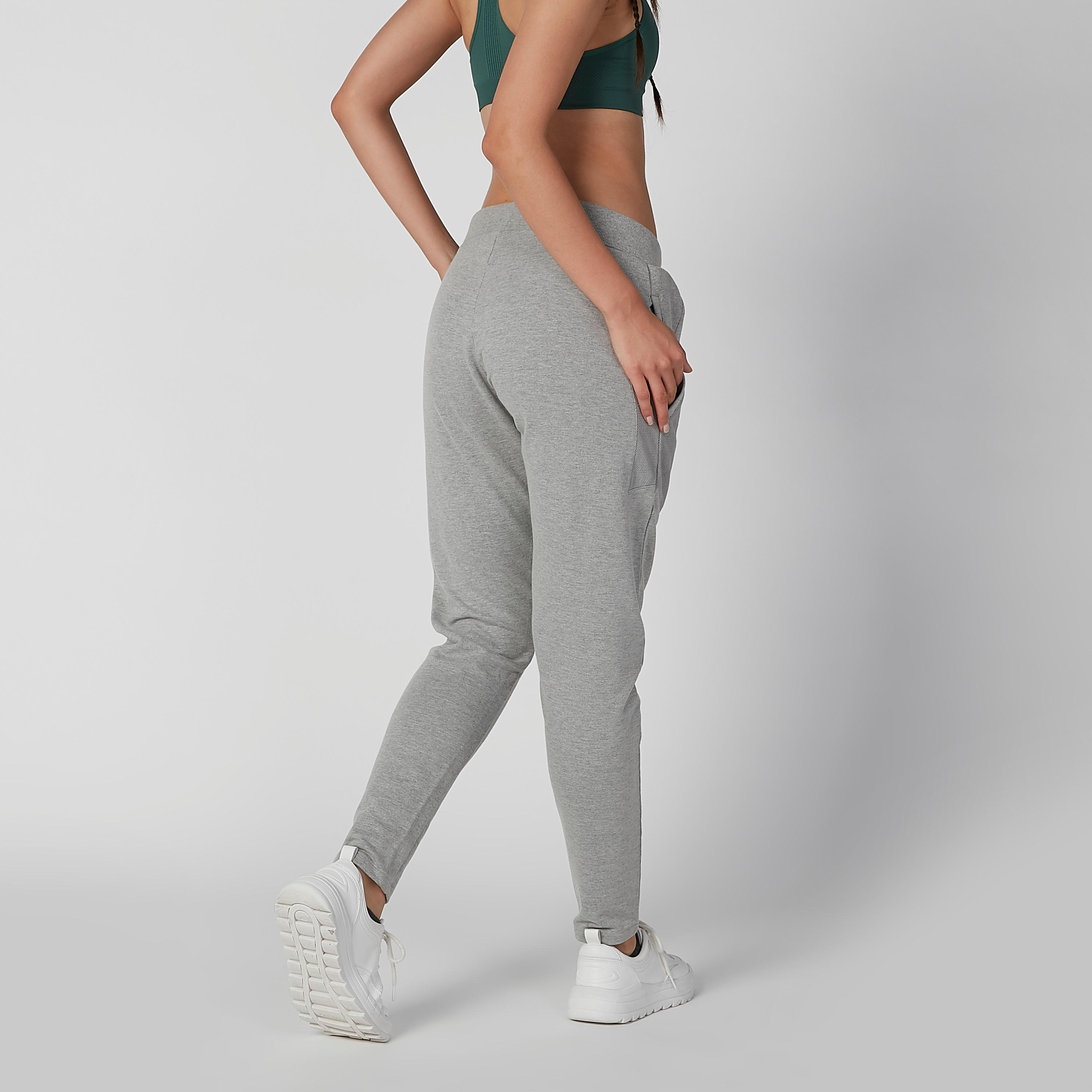 بنطلون رياضي مستدام سادة بجيوب -women-clothing-sportswearandactivewear-bottoms-image-3