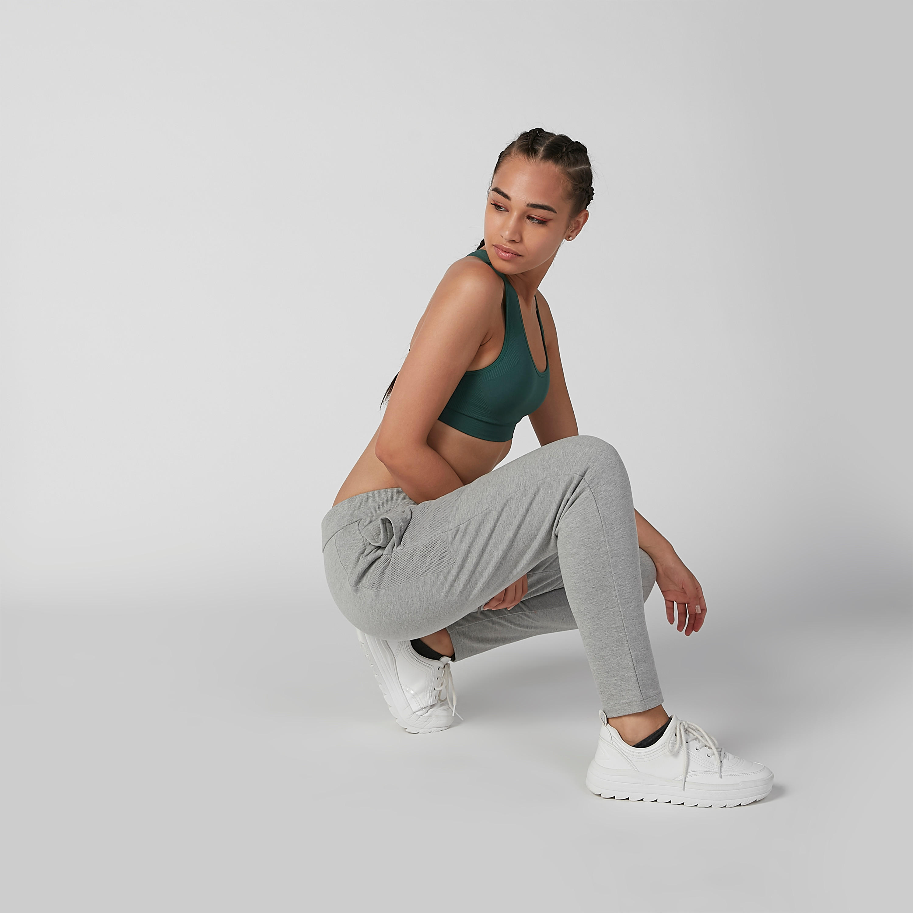 بنطلون رياضي مستدام سادة بجيوب -women-clothing-sportswearandactivewear-bottoms-image-4