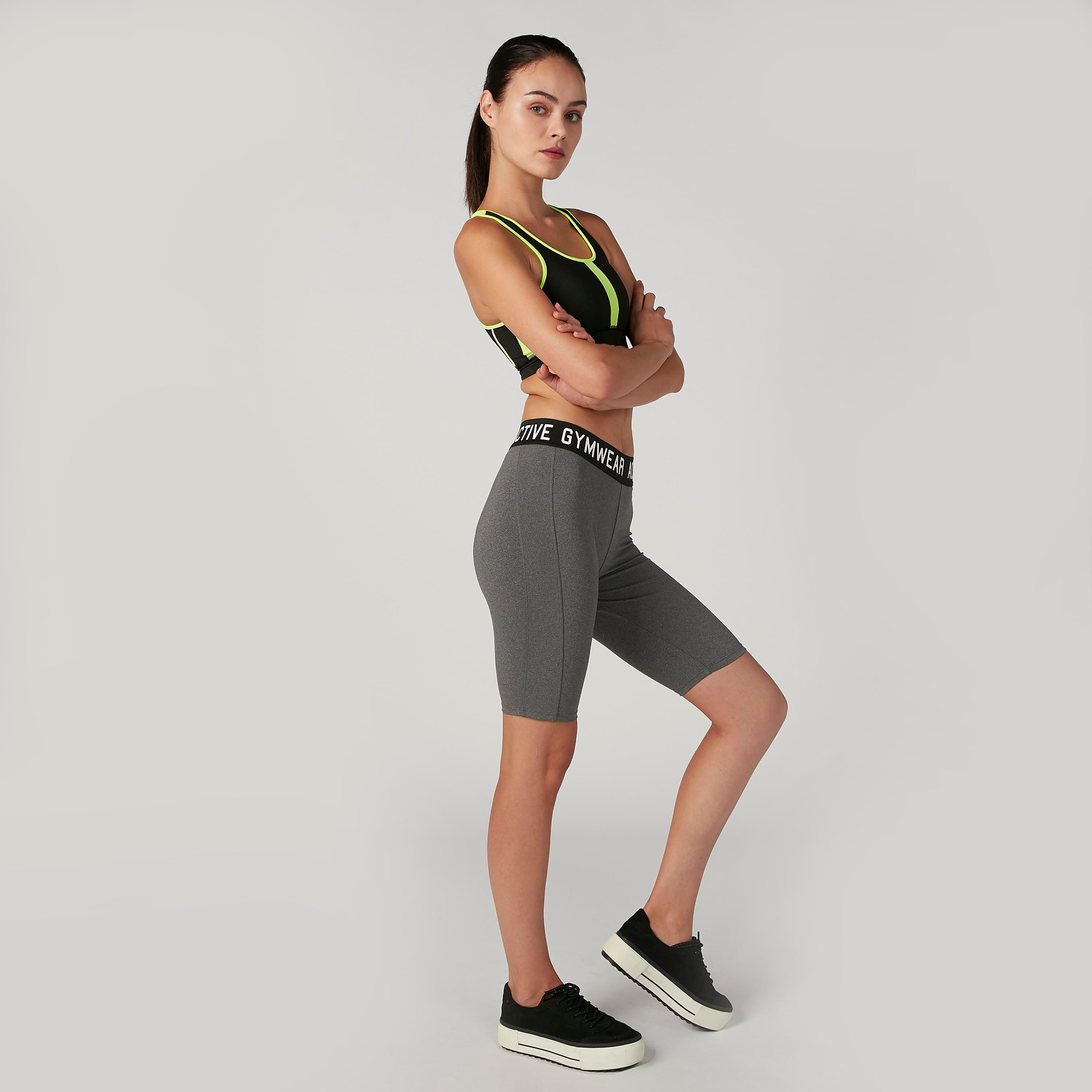 شورت سادة بخصر مطّاطي بطبعات-women-clothing-bottoms-shorts-image-2