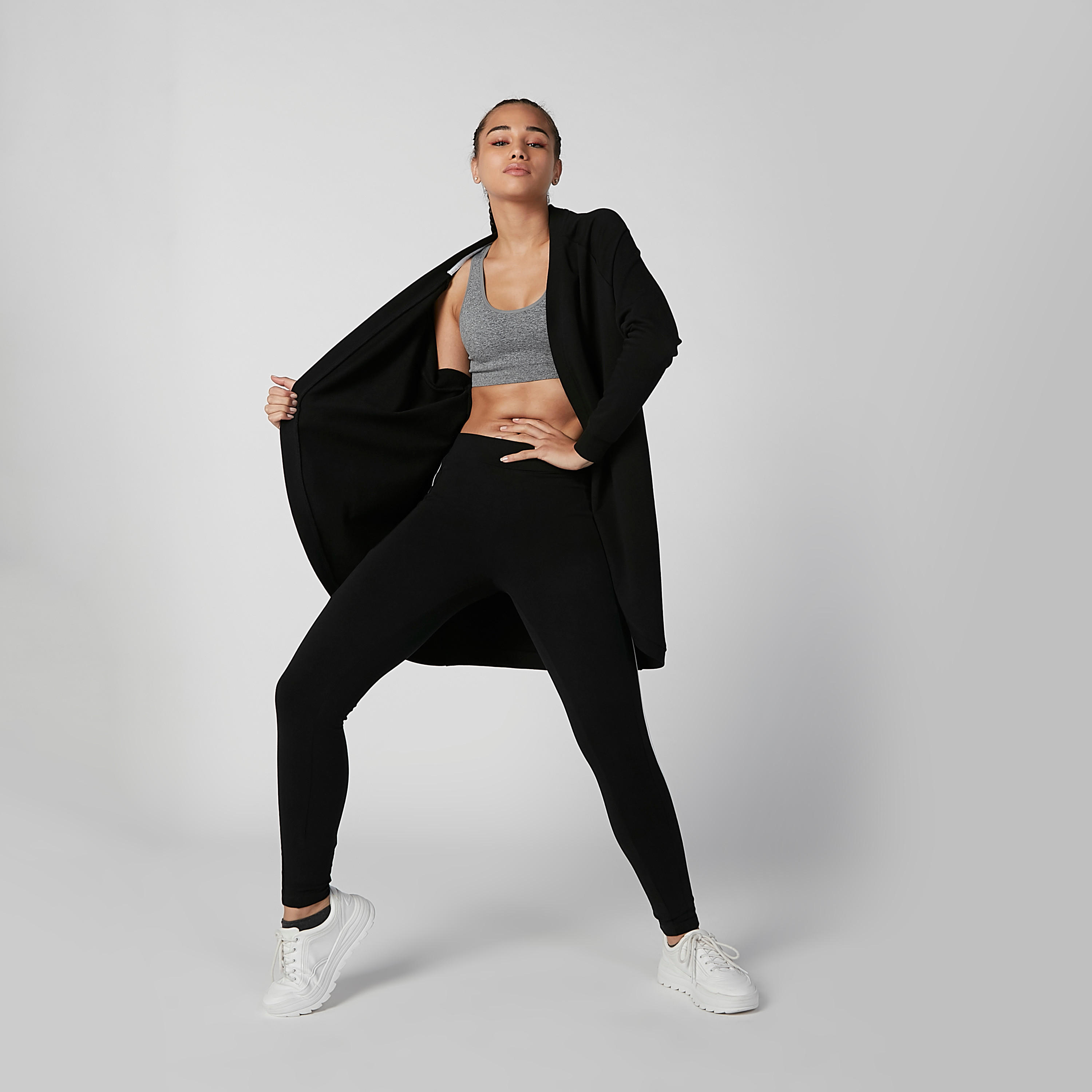 صدرية رياضية بارزة الملمس بظهر ريسر-sports-women-clothing-sportsbras-image-2