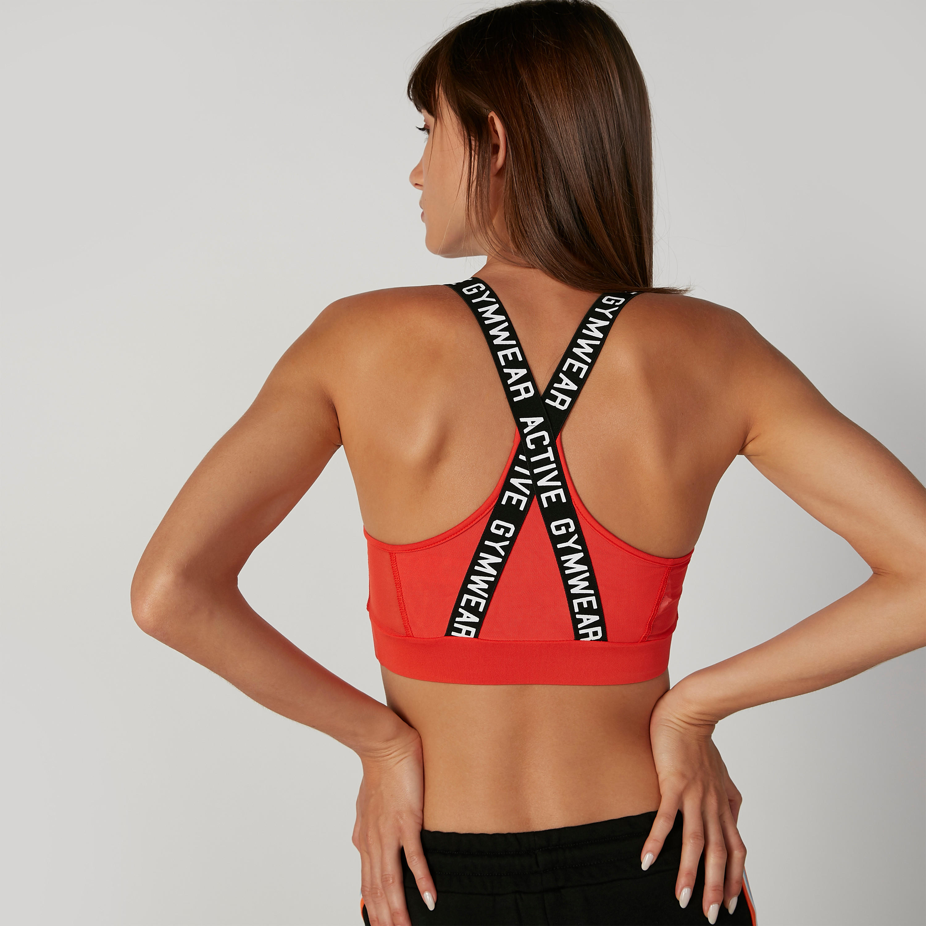 Textured Sports Bra with Printed Racerback-sports-women-clothing-sportsbras-image-2