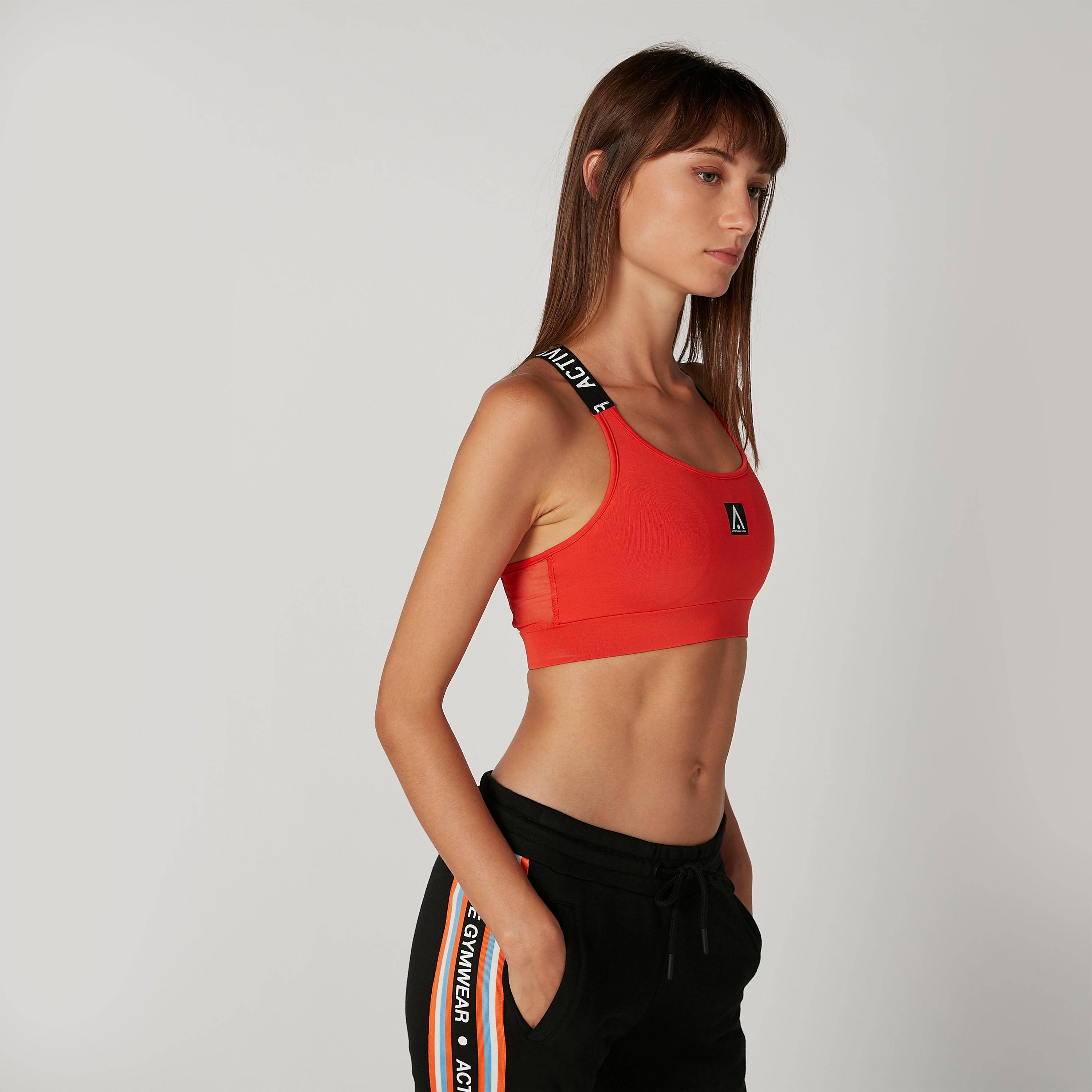 Textured Sports Bra with Printed Racerback-sports-women-clothing-sportsbras-image-3